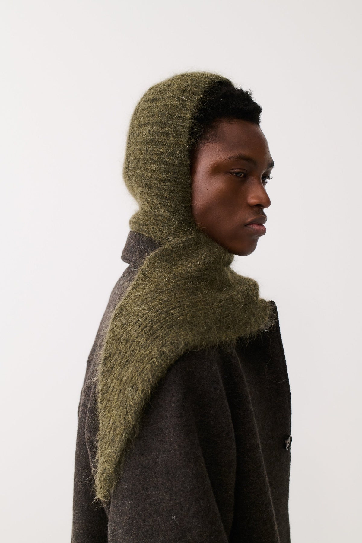 Bisa Hooded Scarf Sage