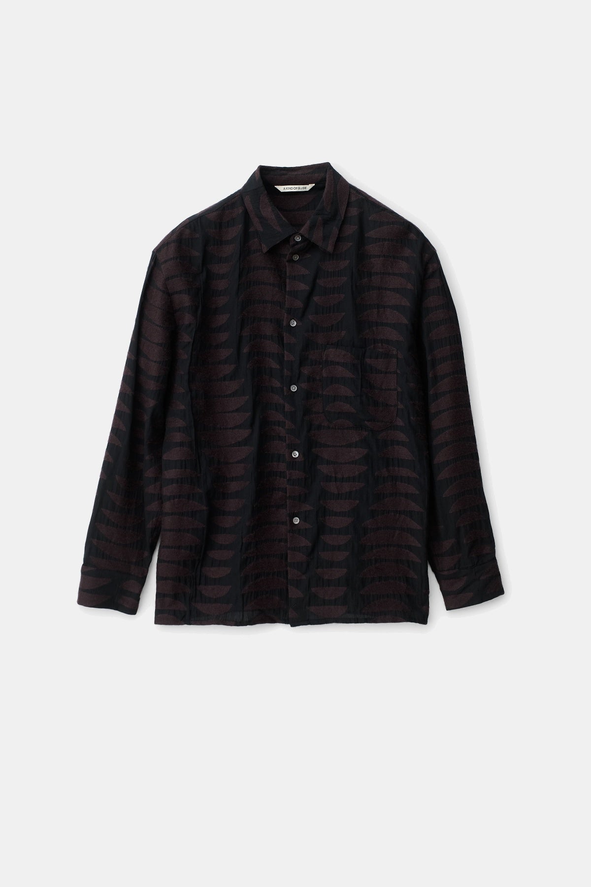 Gusto Cot-Wool Shirt Mohogany Moon