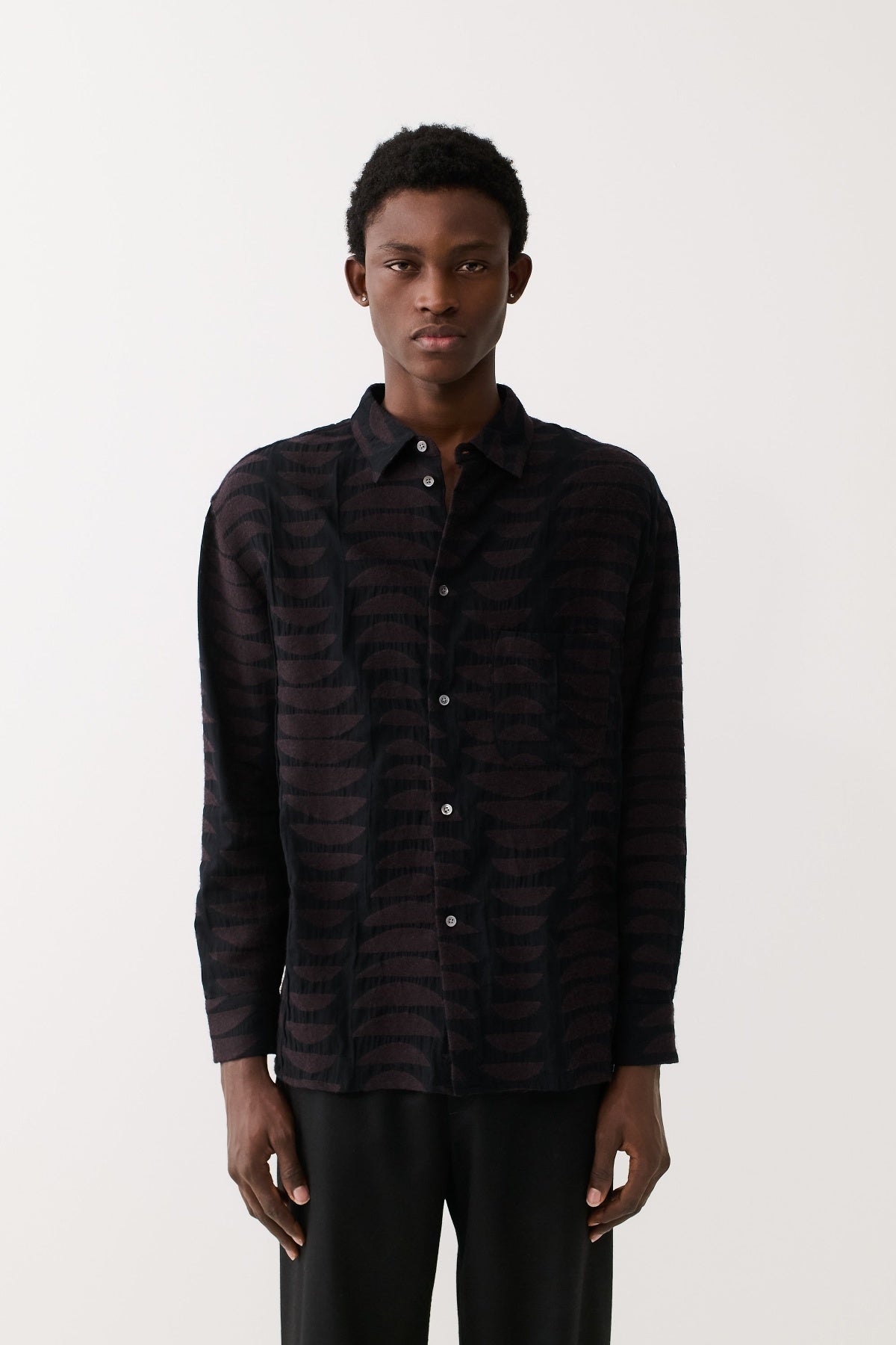 Gusto Cot-Wool Shirt Mohogany Moon