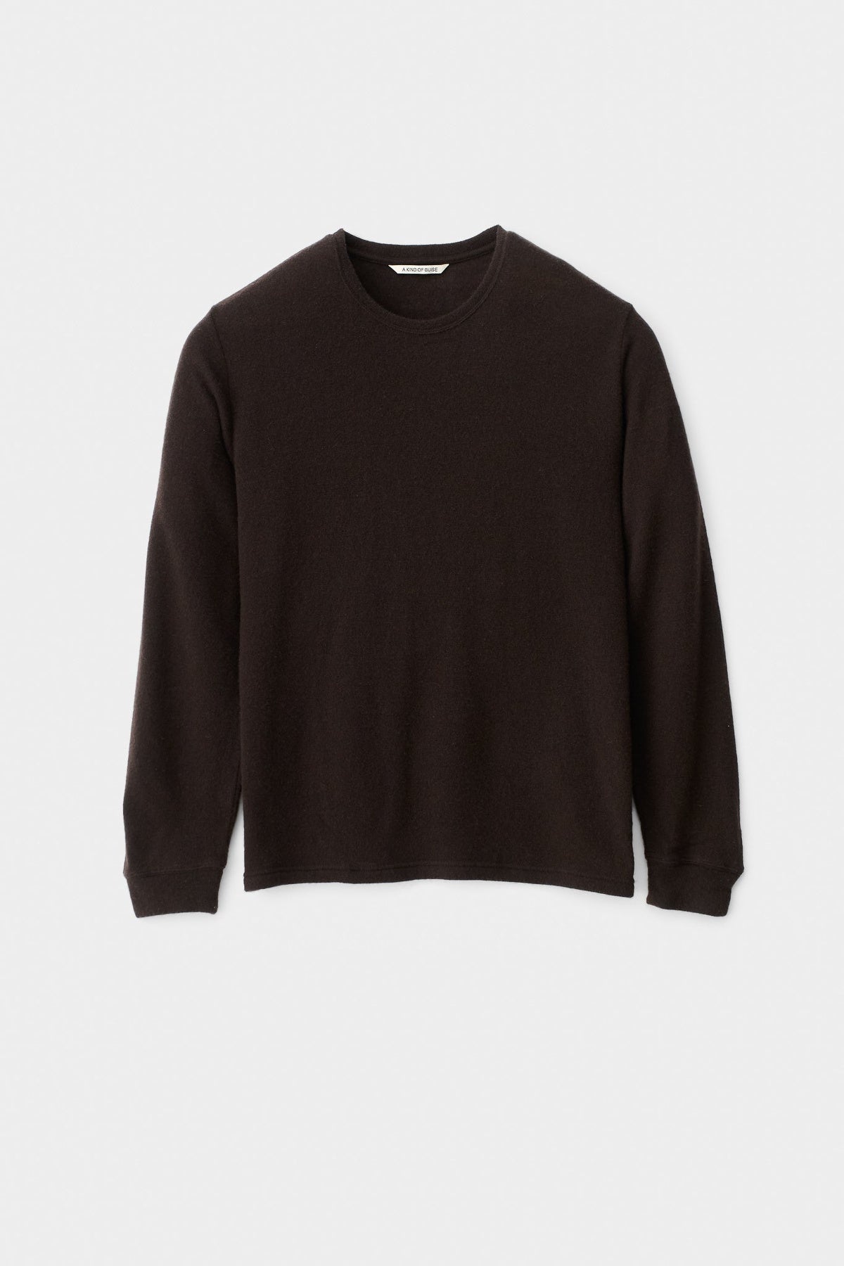 Lurin Wool-Cash Longsleeve Mahogany