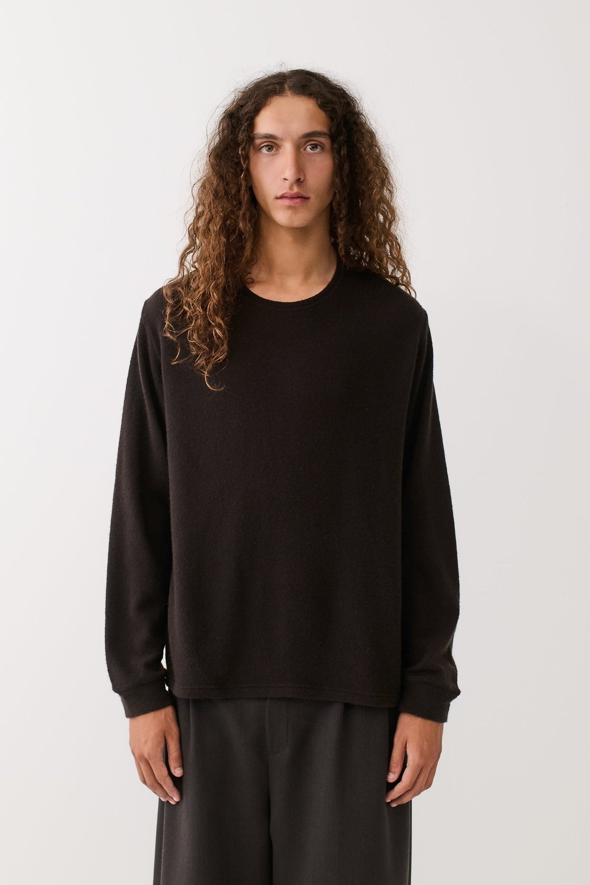 Lurin Wool-Cash Longsleeve Mahogany