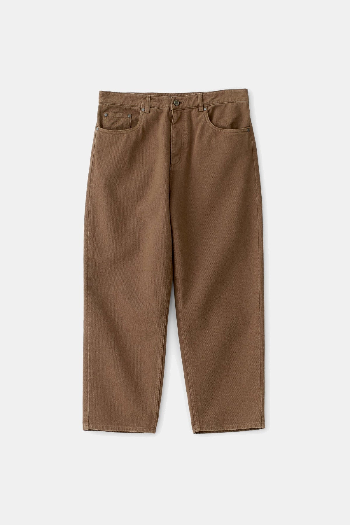 Terek Twill Pants Washed Brown