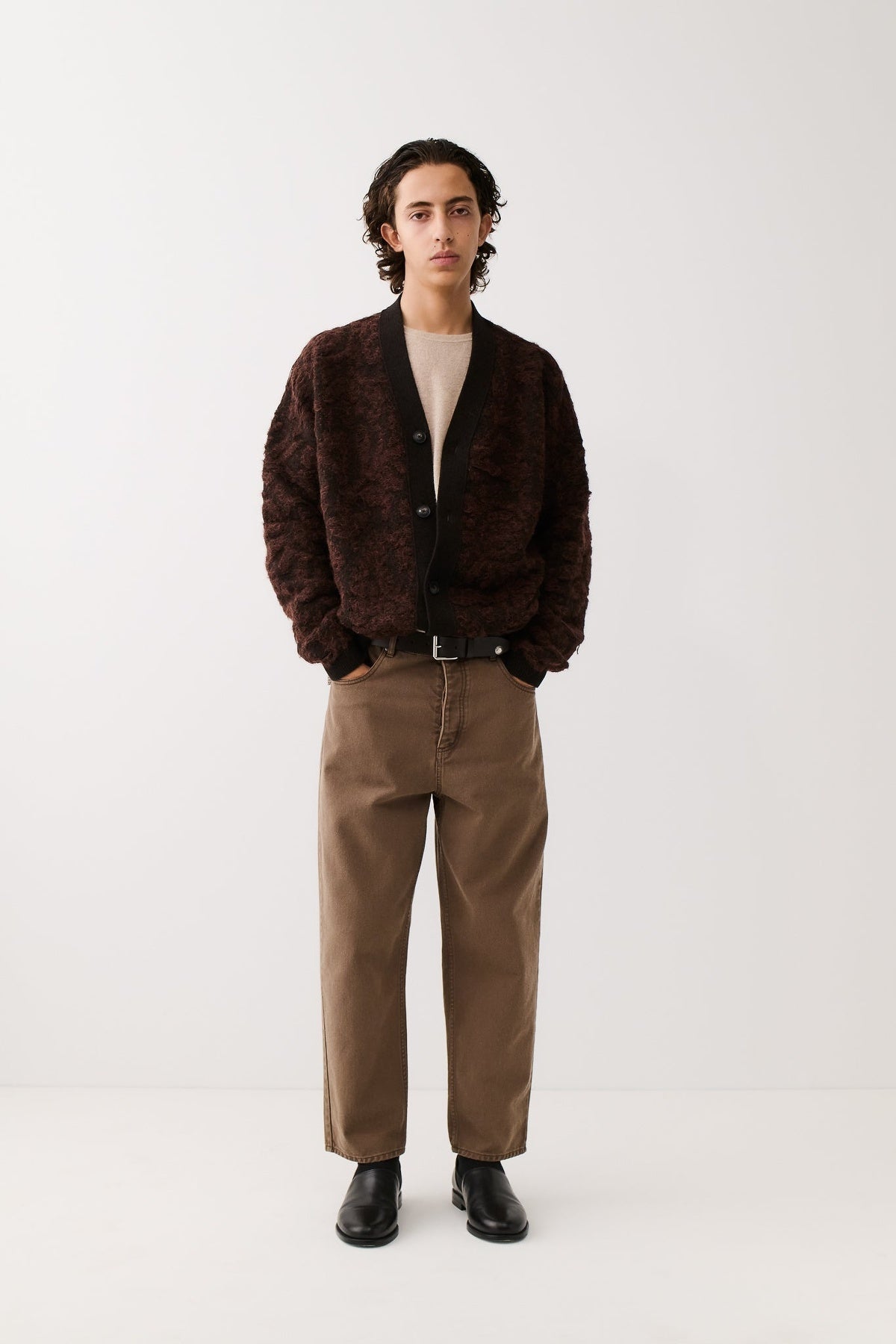 Terek Twill Pants Washed Brown