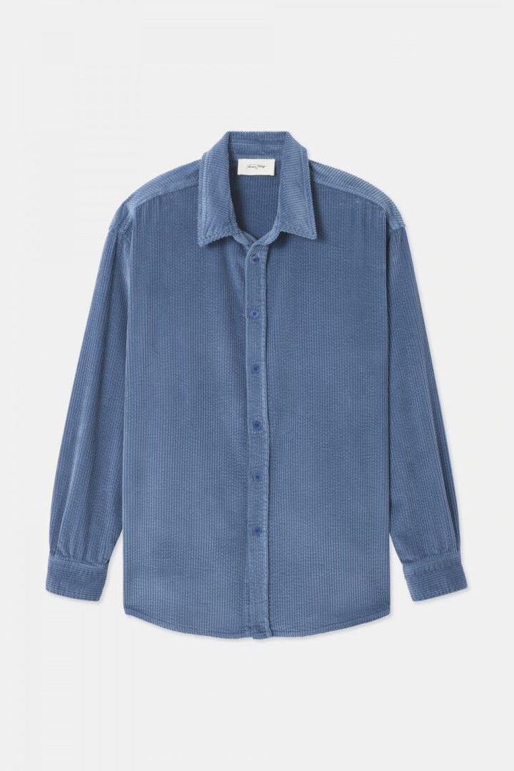 Padow Cord Shirt Azure Vintage