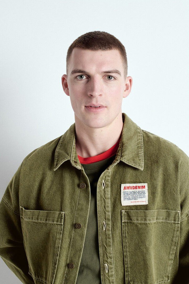 Uzatown Denim Overshirt Khaki