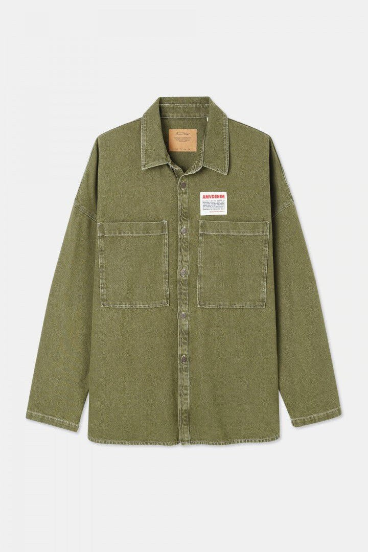 Uzatown Denim Overshirt Khaki