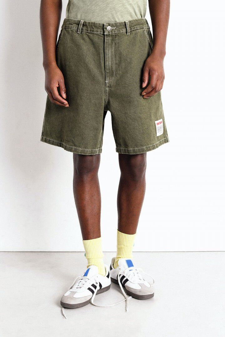 Uzatown Denim Shorts Khaki