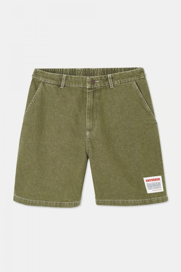 Uzatown Denim Shorts Khaki
