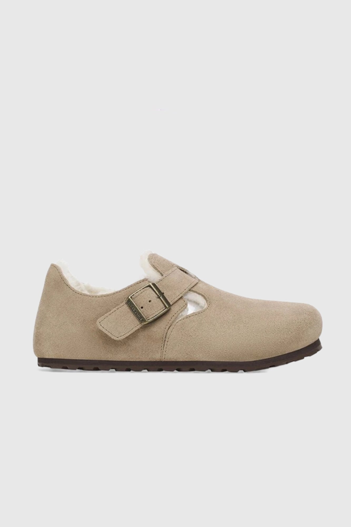 London Shearling Suede Taupe