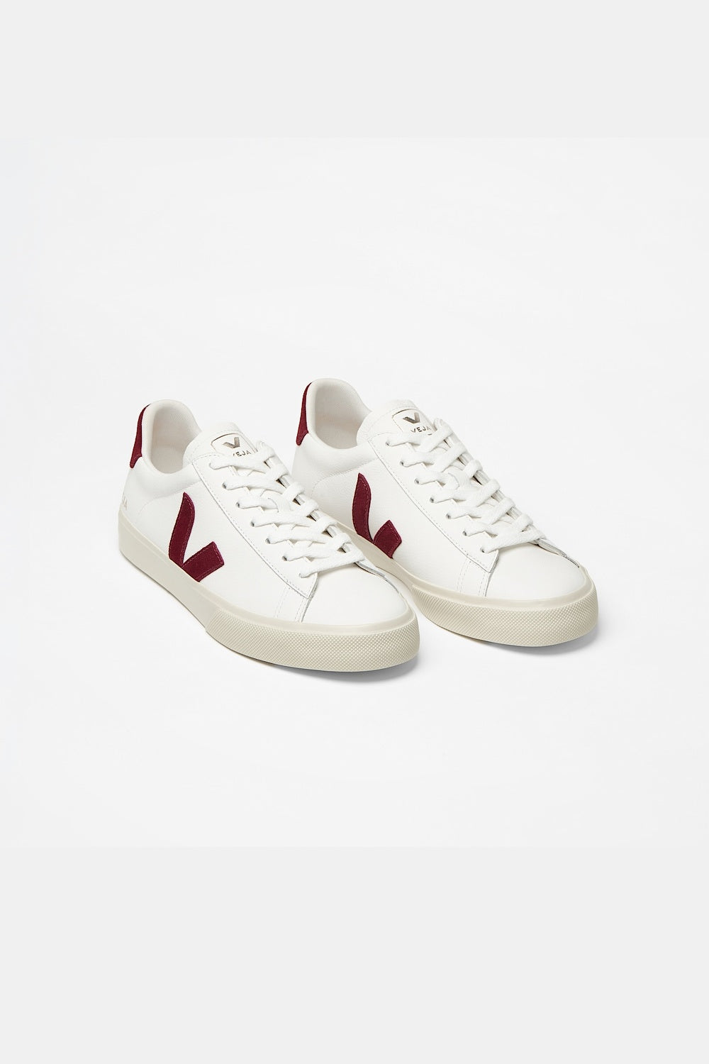 Campo Leather White Grenat