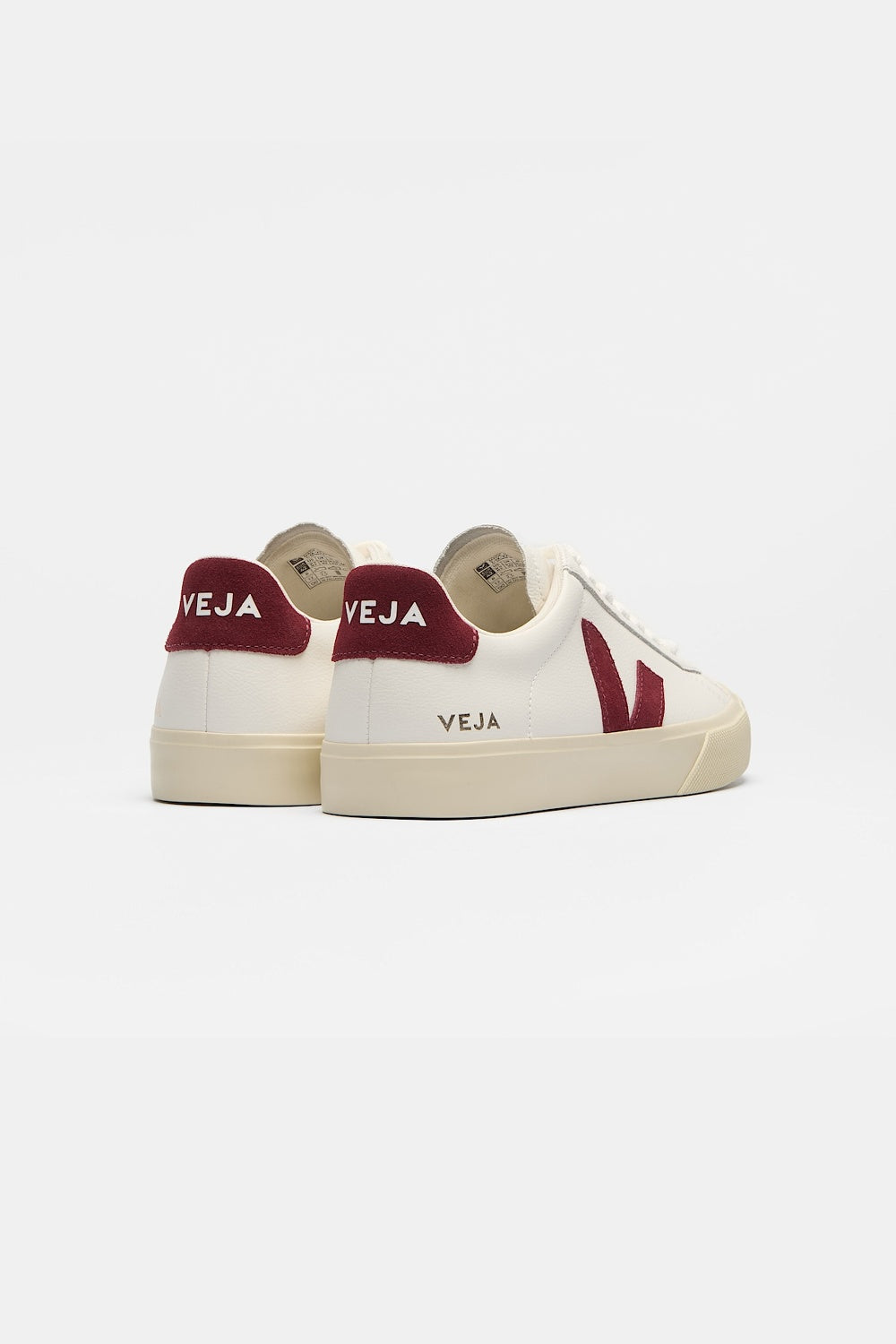 Campo Leather White Grenat