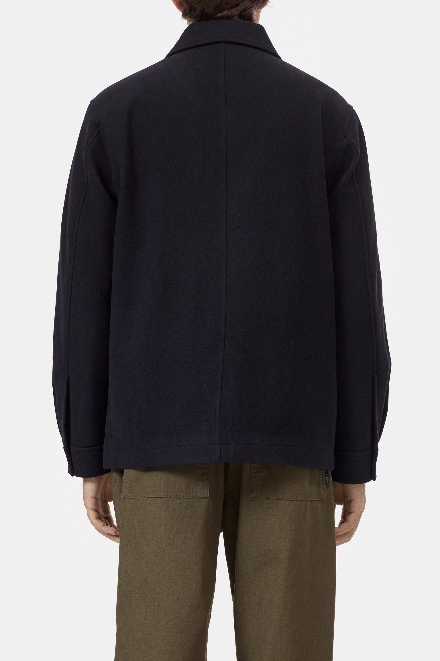 Wool Overshirt Black