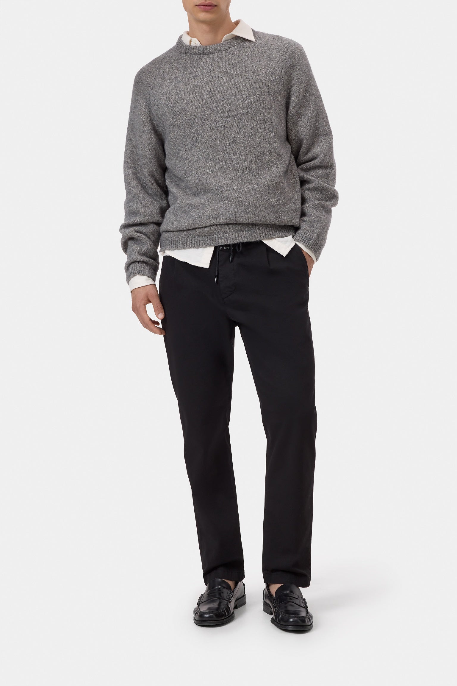Raglan Jumper Dark Grey Melange