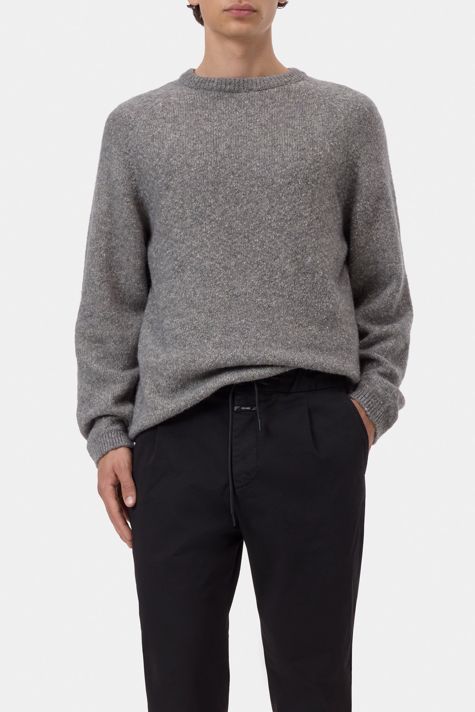 Raglan Jumper Dark Grey Melange