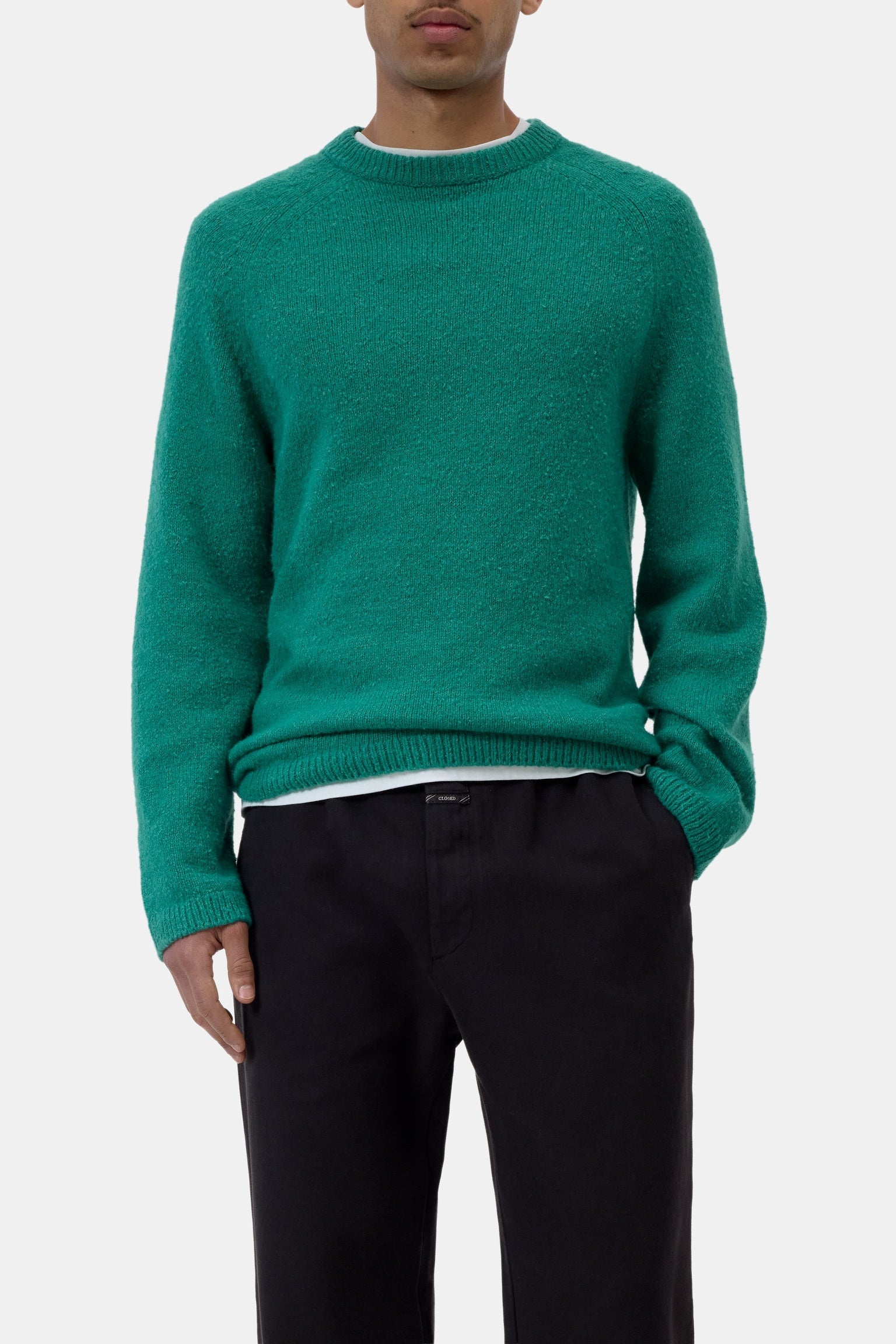 Raglan Jumper Emerald Green