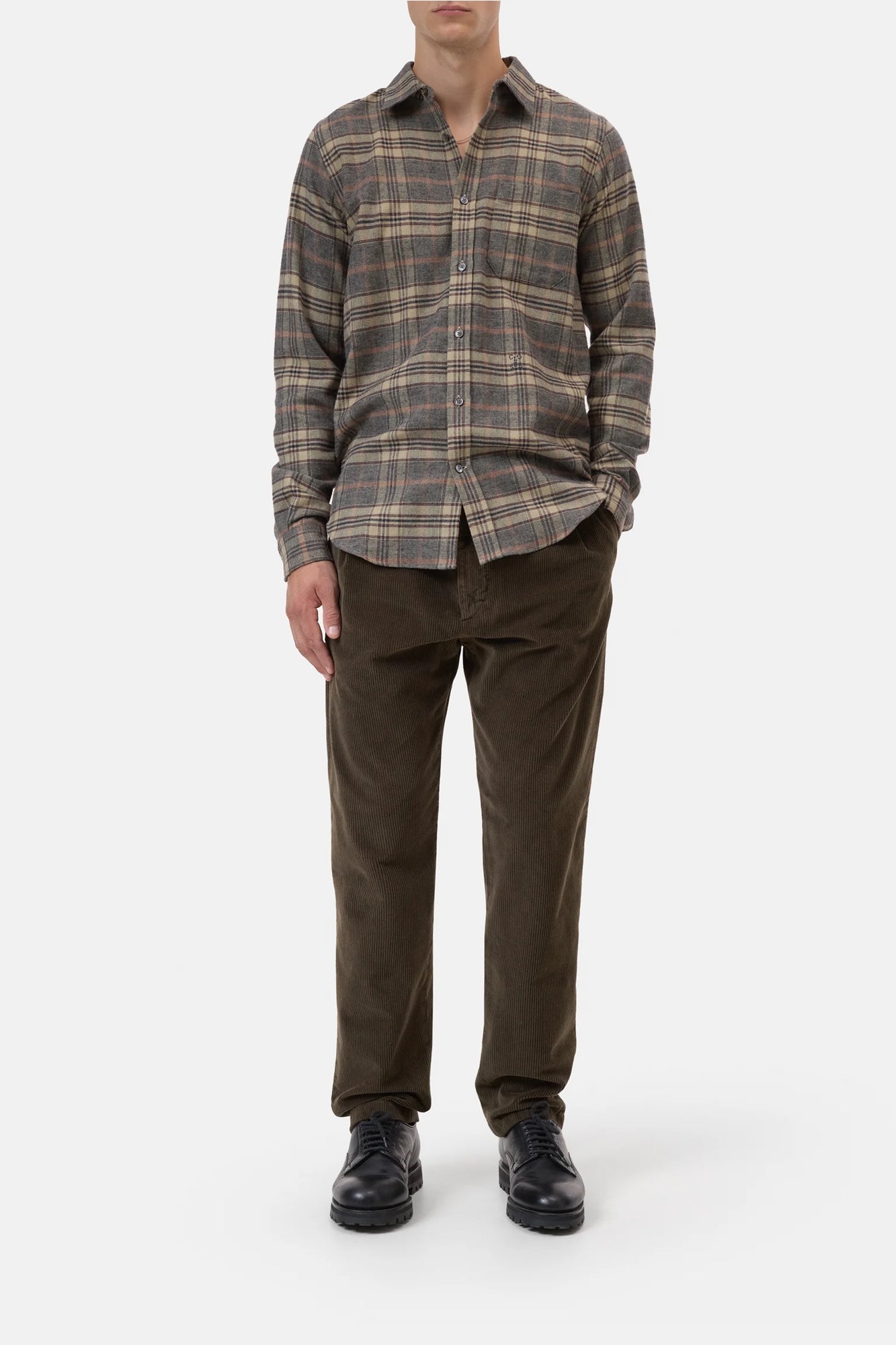Bergen Tapered Corduroy Pants Dark Green