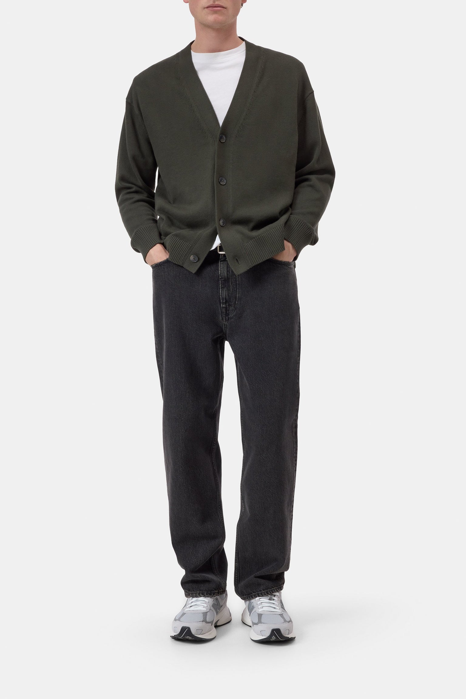 Cardigan Dark Olive Green