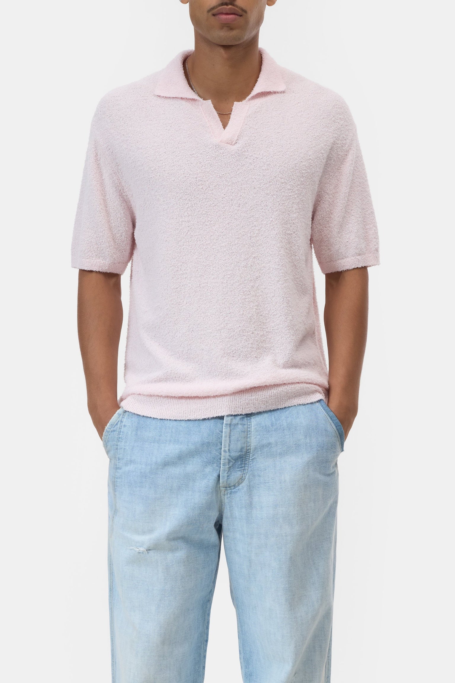 CLOSED Cotton knit polo Quartz pink - Vista 2