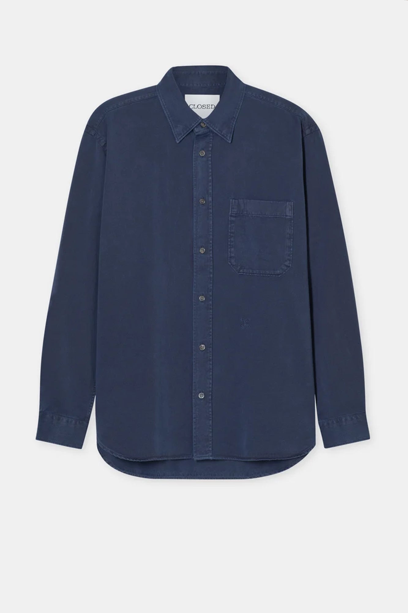 Formal Army Shirt Ink Blue
