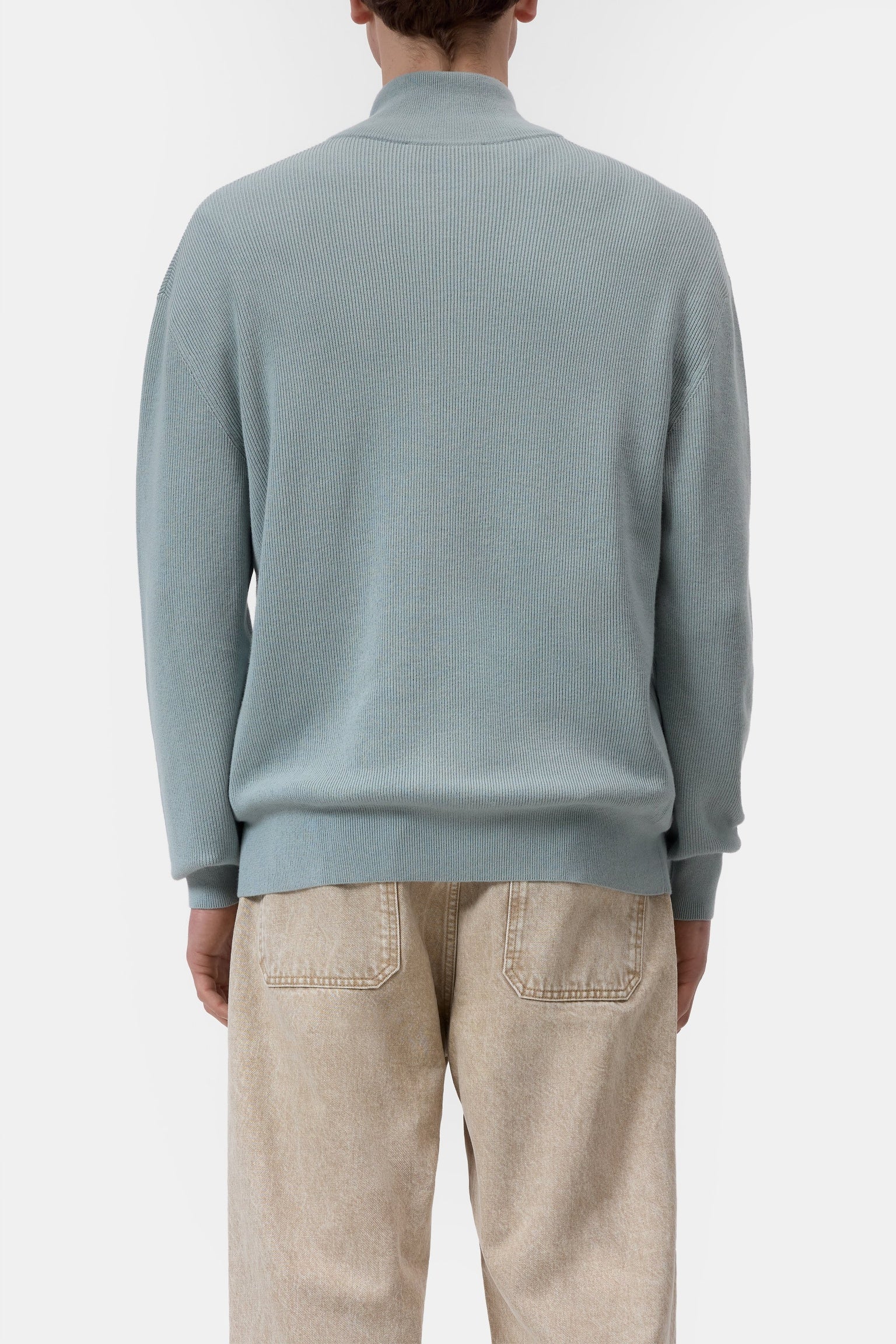 Half Zip Jumper Drift Blue