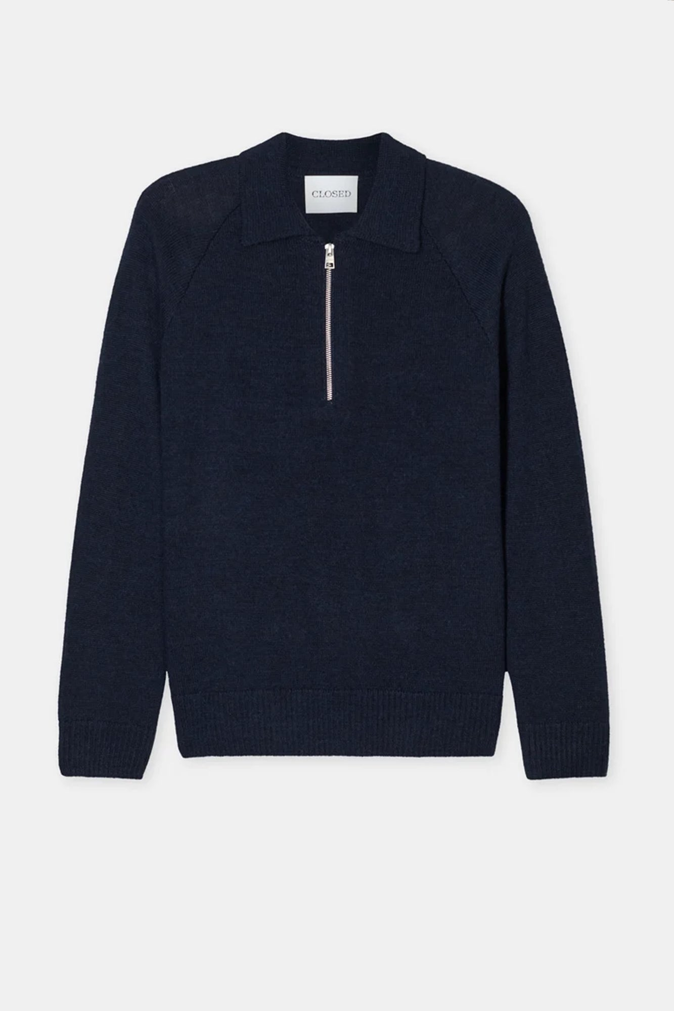 Polo Jumper with Zip