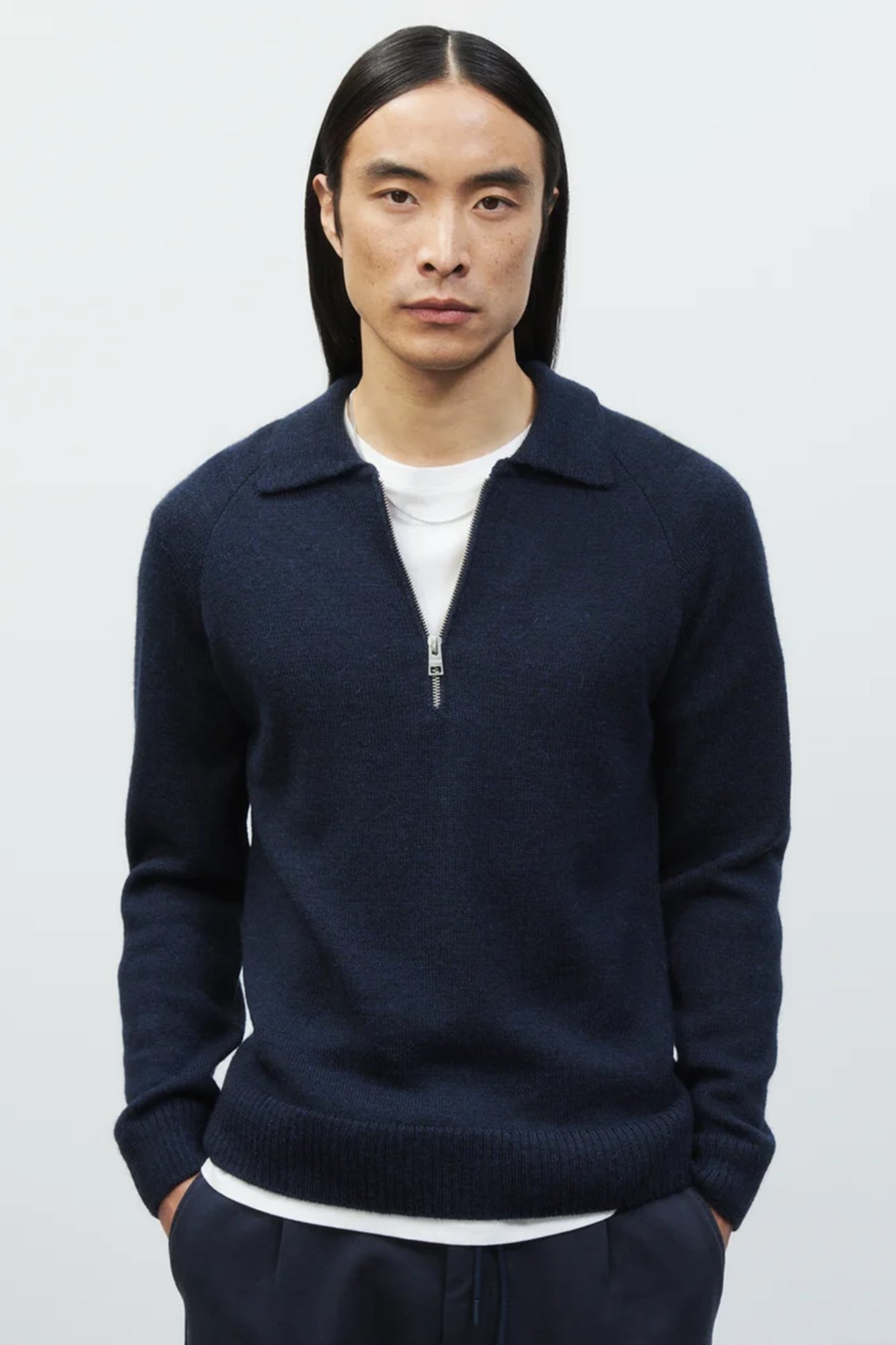 Polo Jumper with Zip
