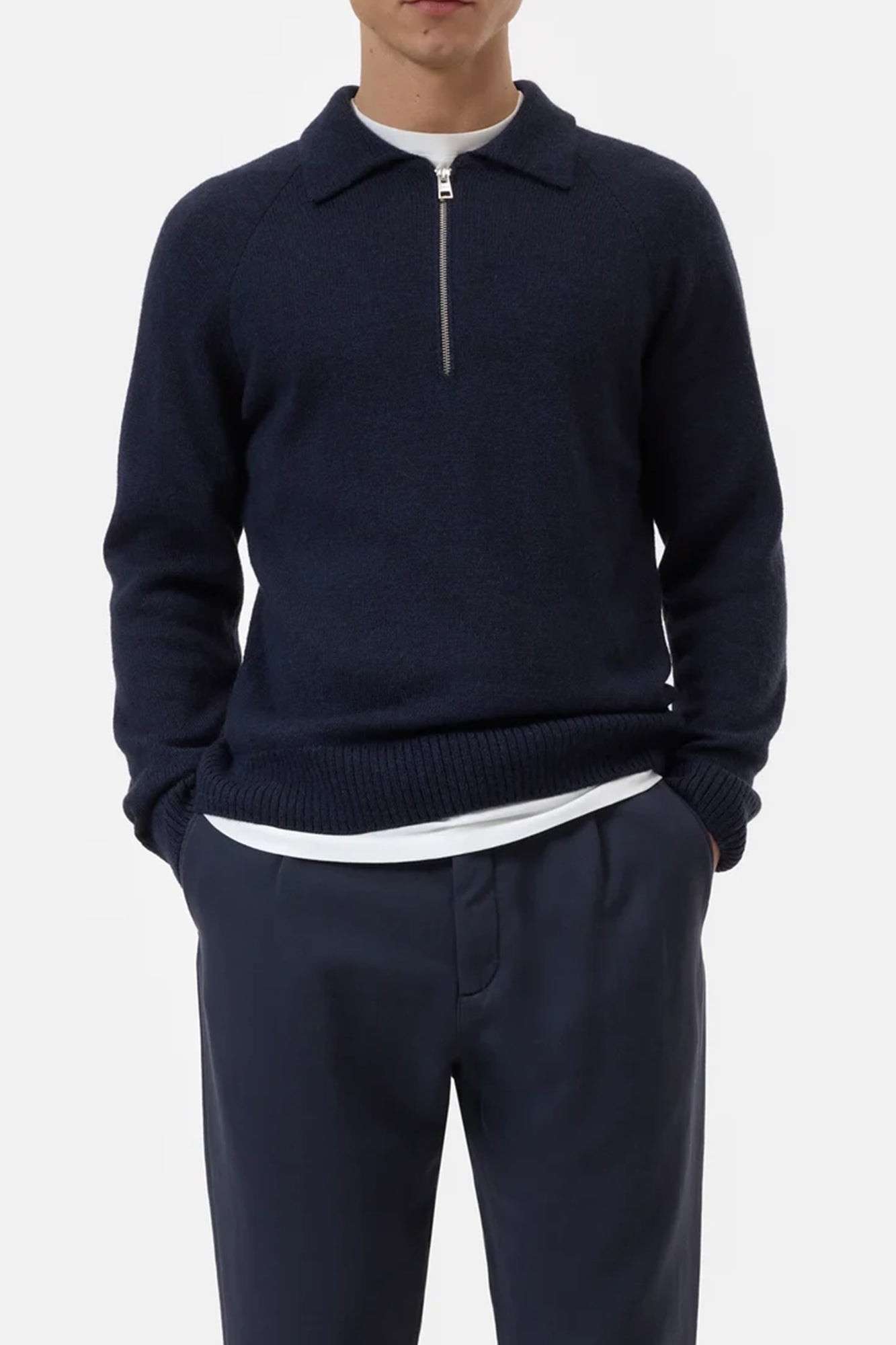 Polo Jumper with Zip