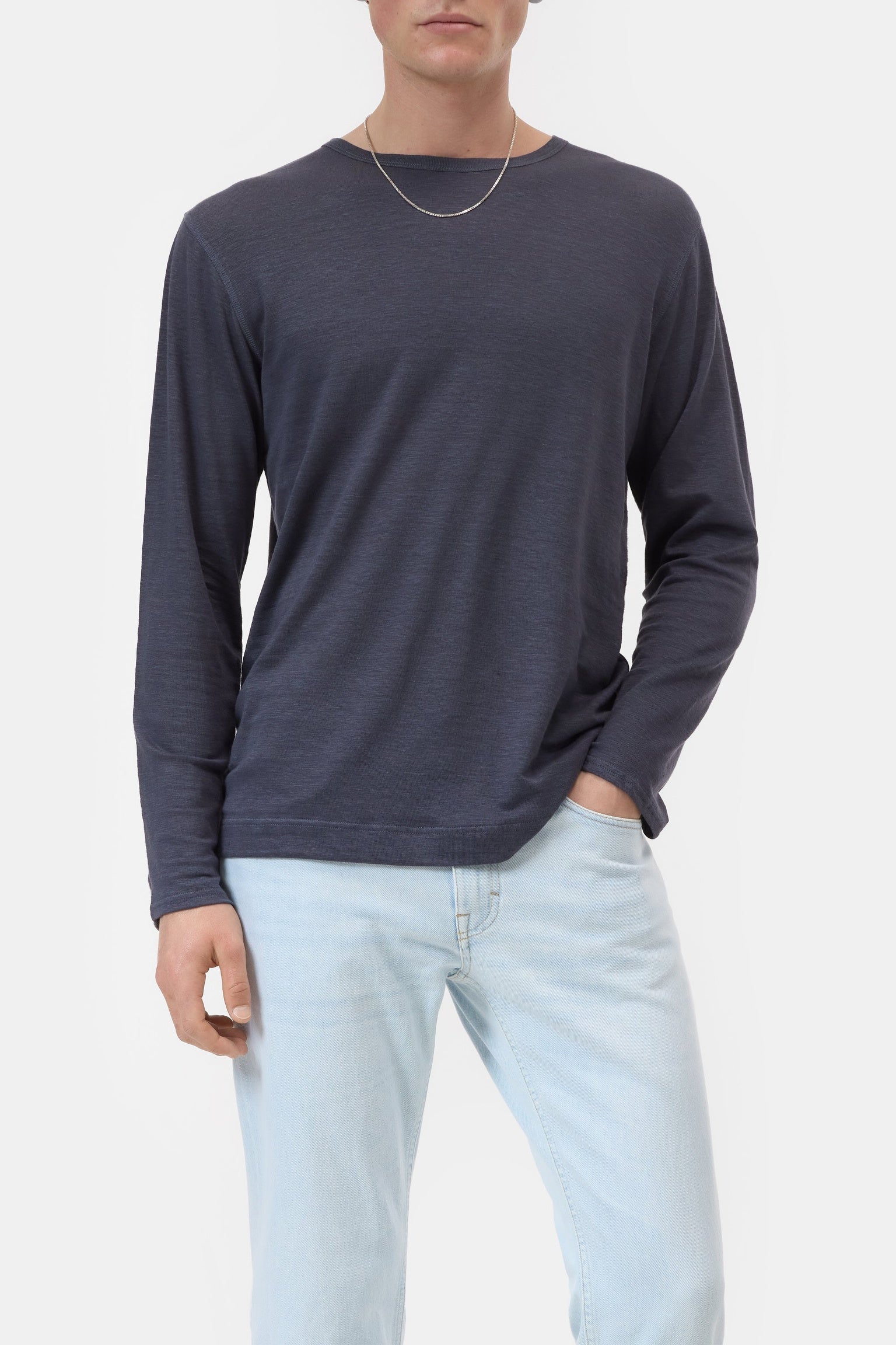 CLOSED Linen blend long sleeve shirt Magma black - Vista 2