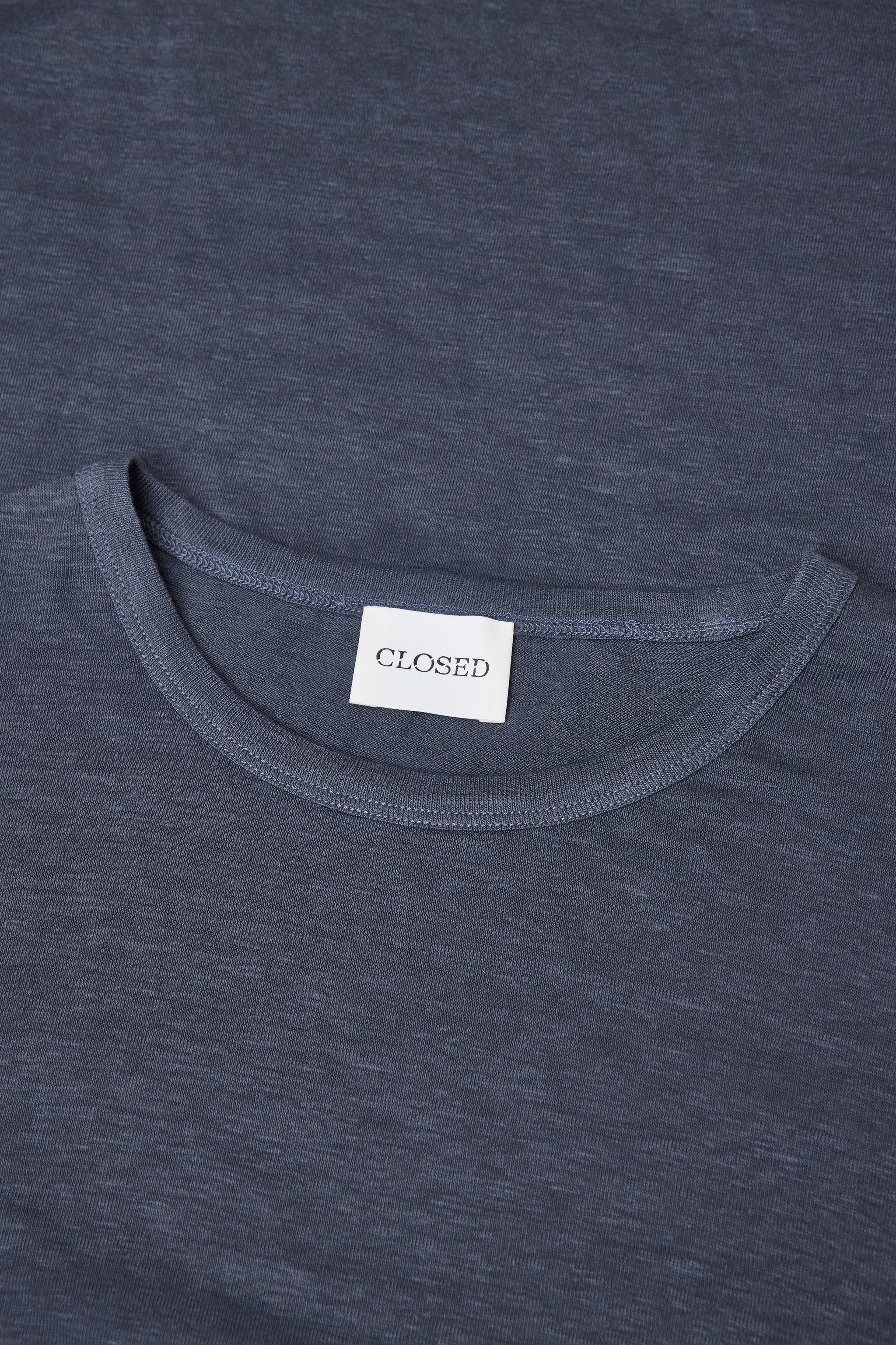 CLOSED Linen blend long sleeve shirt Magma black