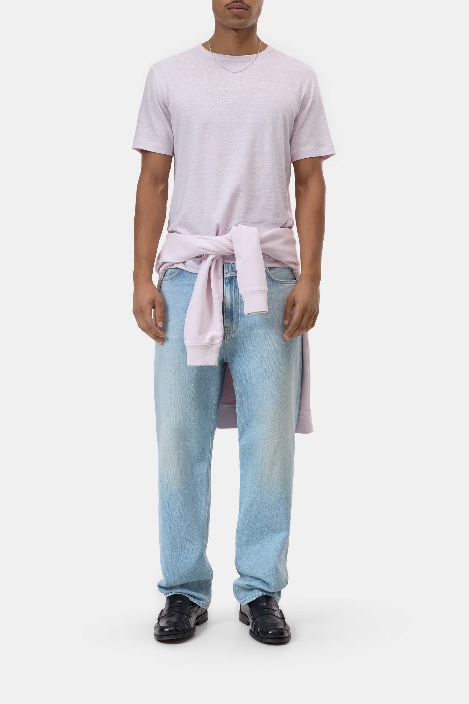 CLOSED Linen blend T-shirt Quartz pink - Vista 1