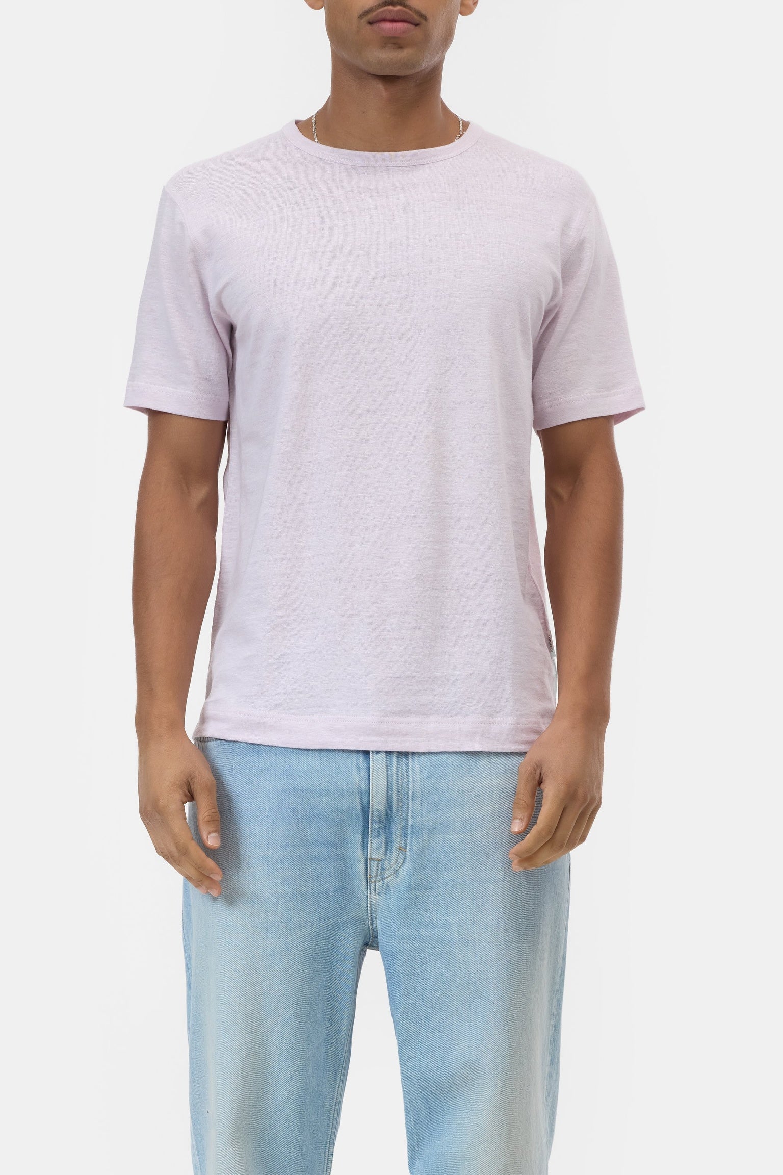 CLOSED Linen blend T-shirt Quartz pink - Vista 2