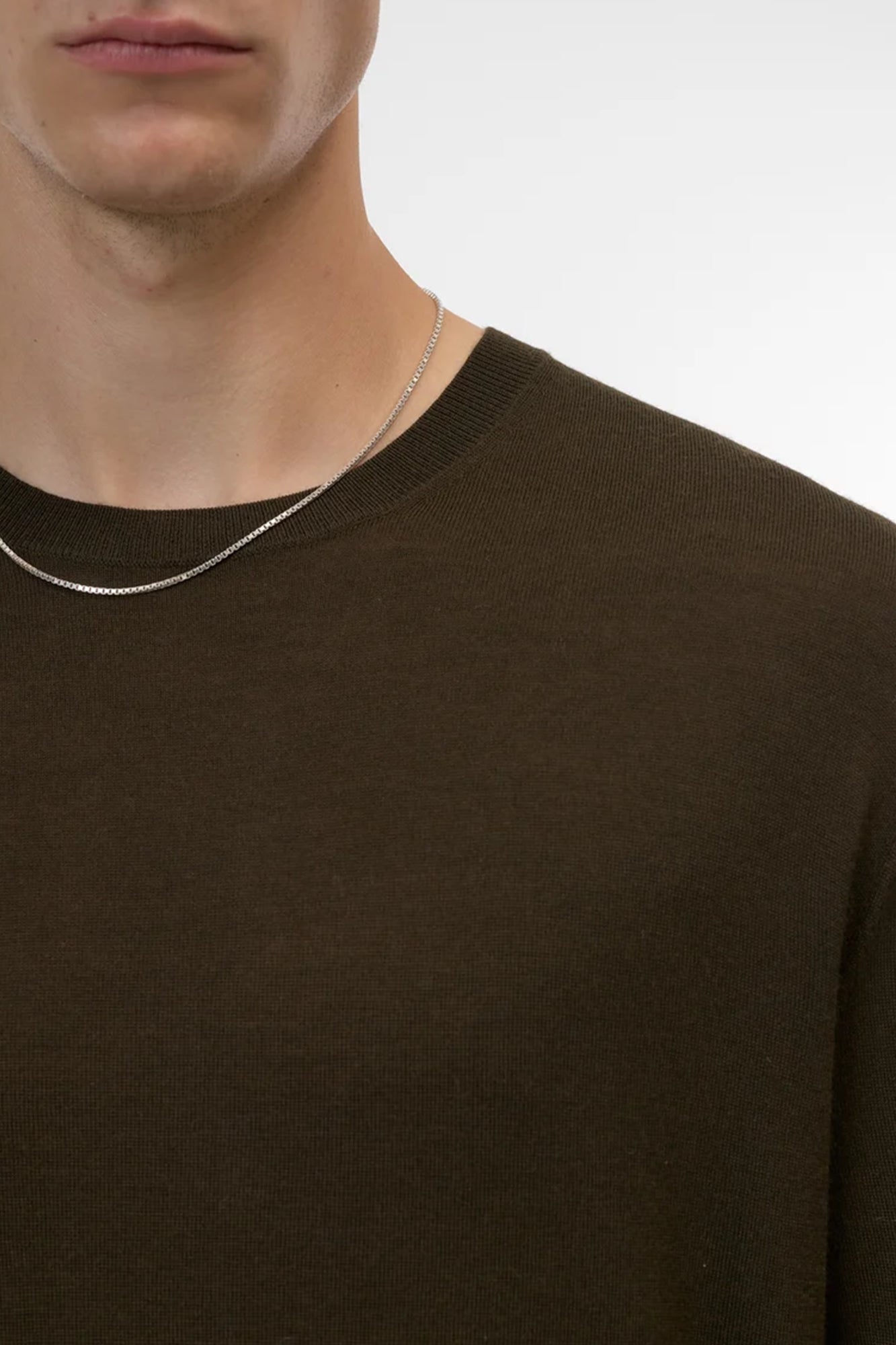 Organic Wool Jumper Dark Green