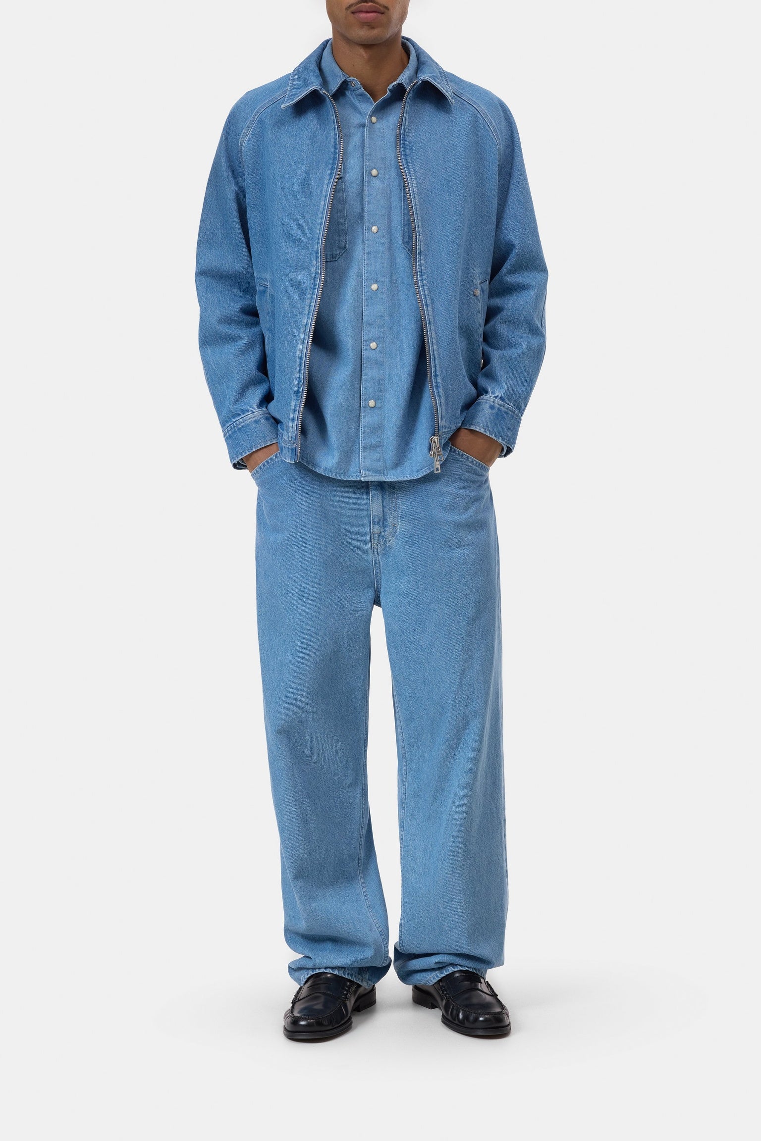 CLOSED Postal jacket made of denim mid blue - Vista 1