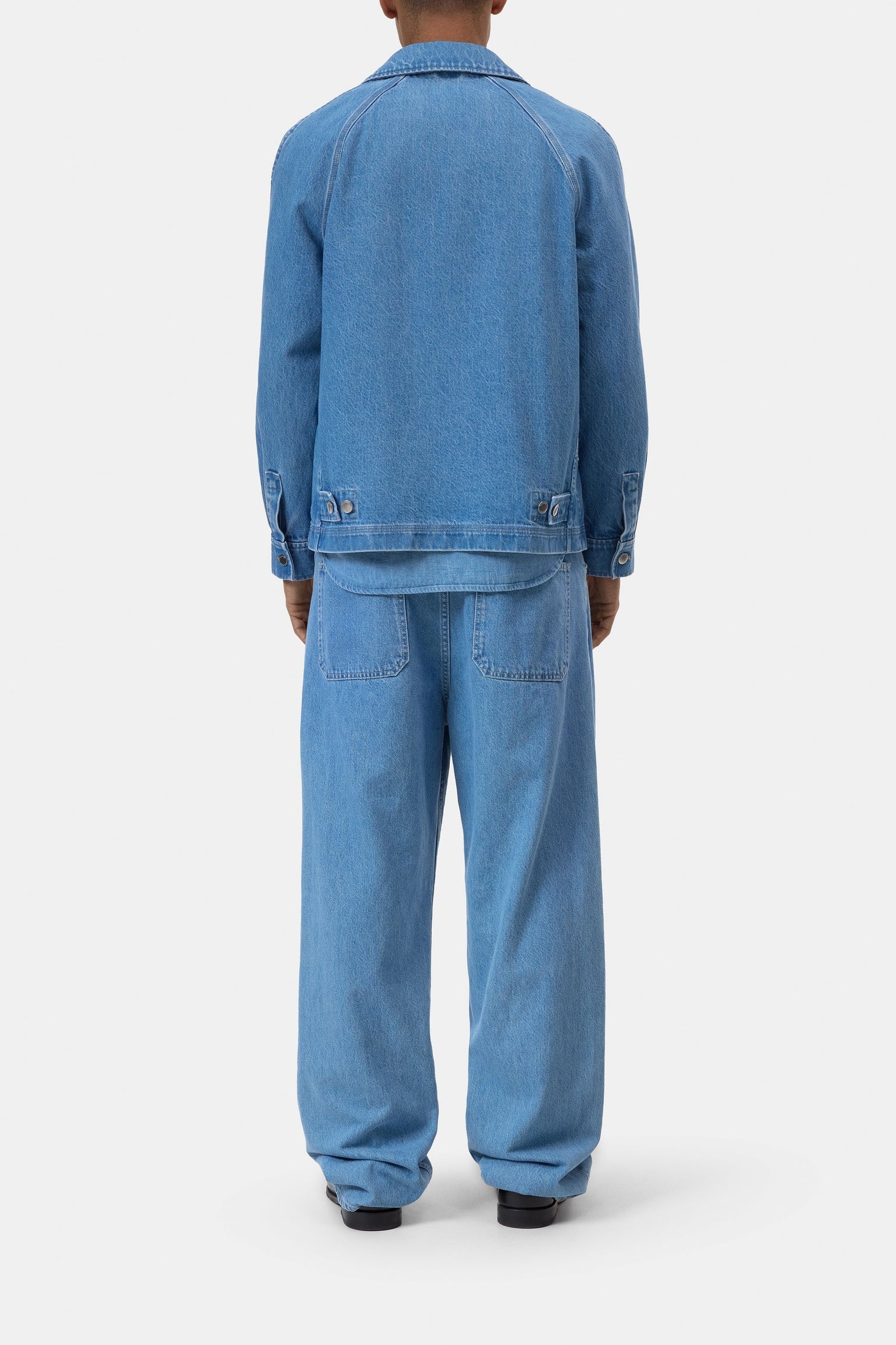 CLOSED Postal jacket made of denim mid blue - Vista 3