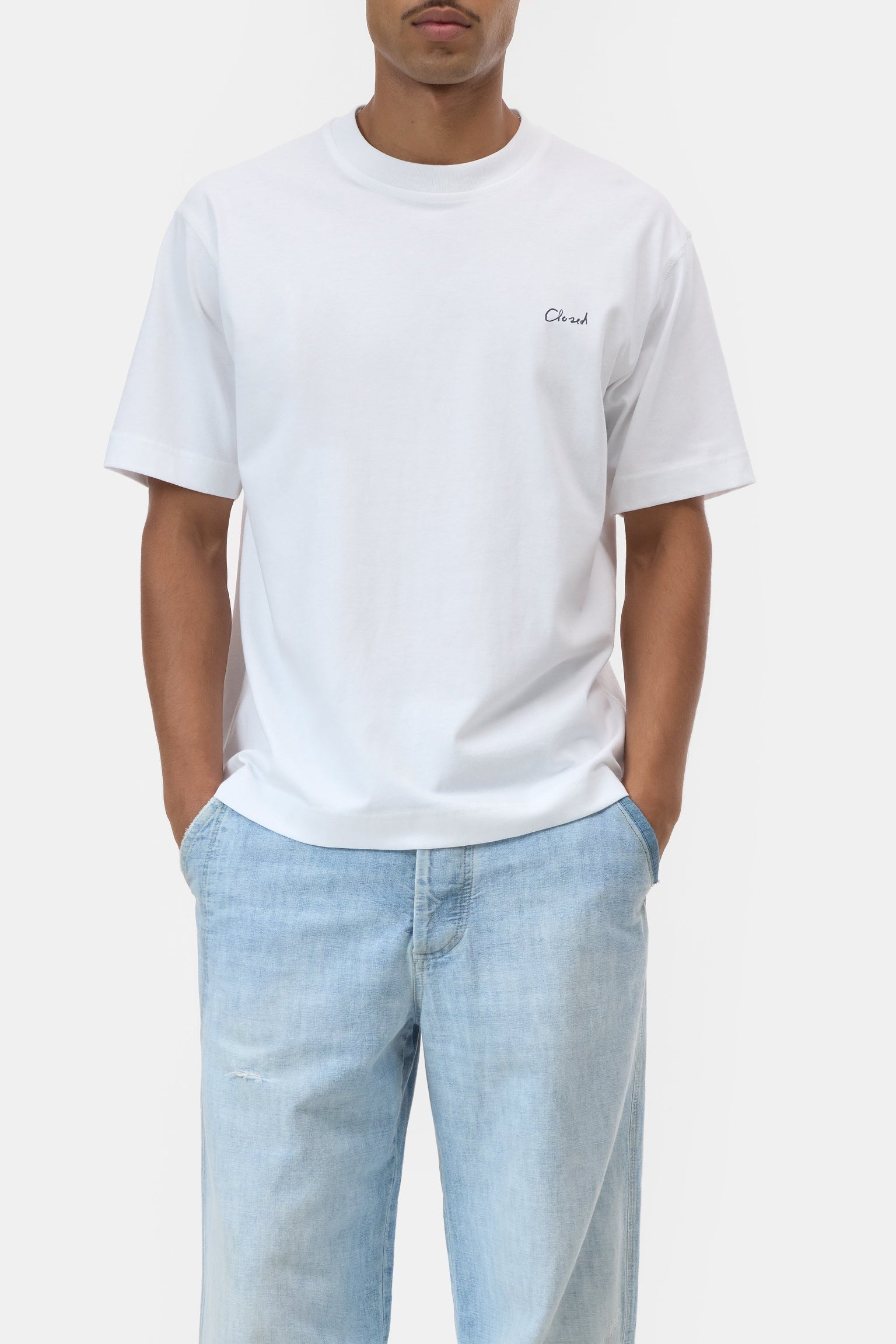 CLOSED Printed T-shirt white - Vista 2