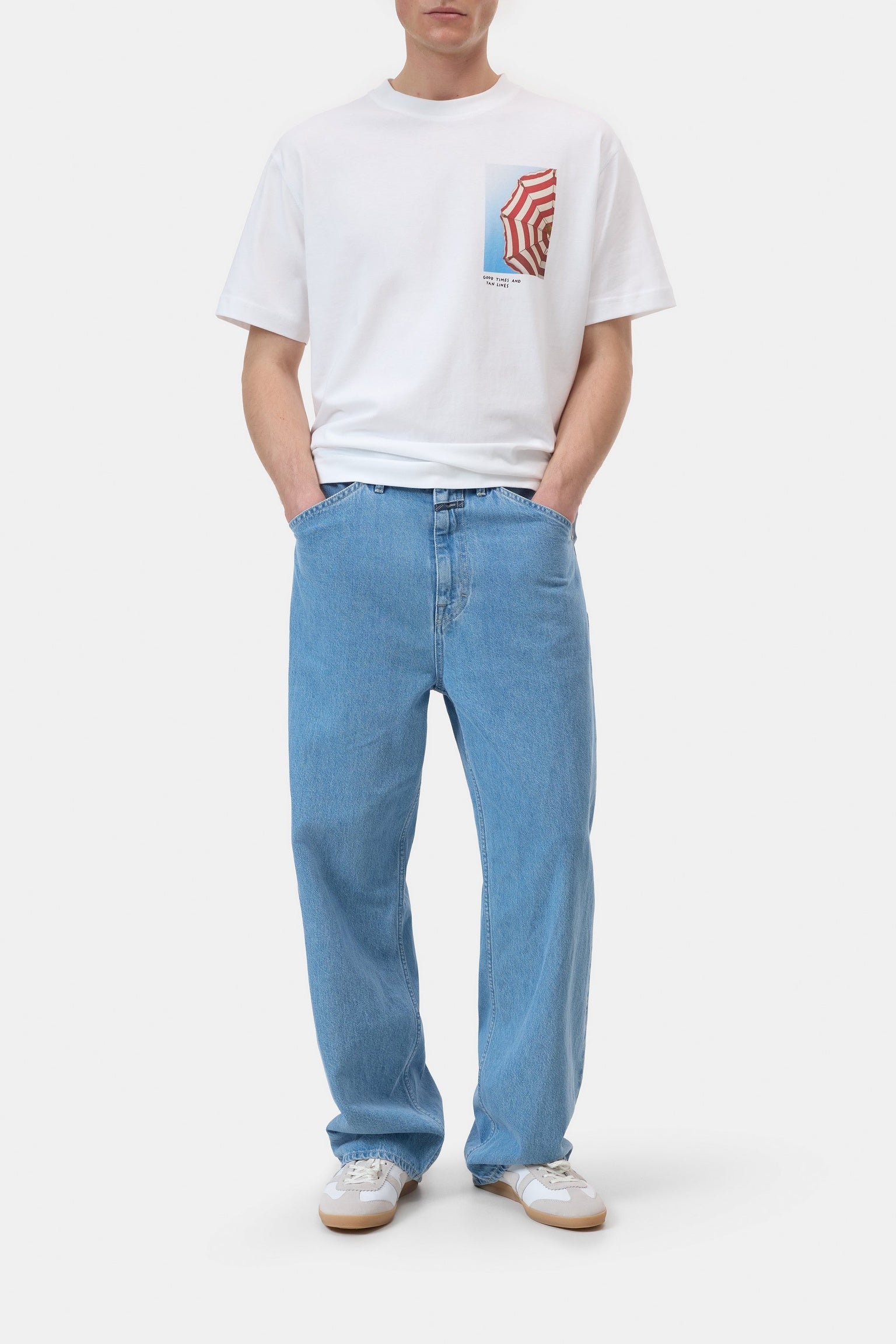 CLOSED Printed T-shirt made of organic cotton white - Vista 1