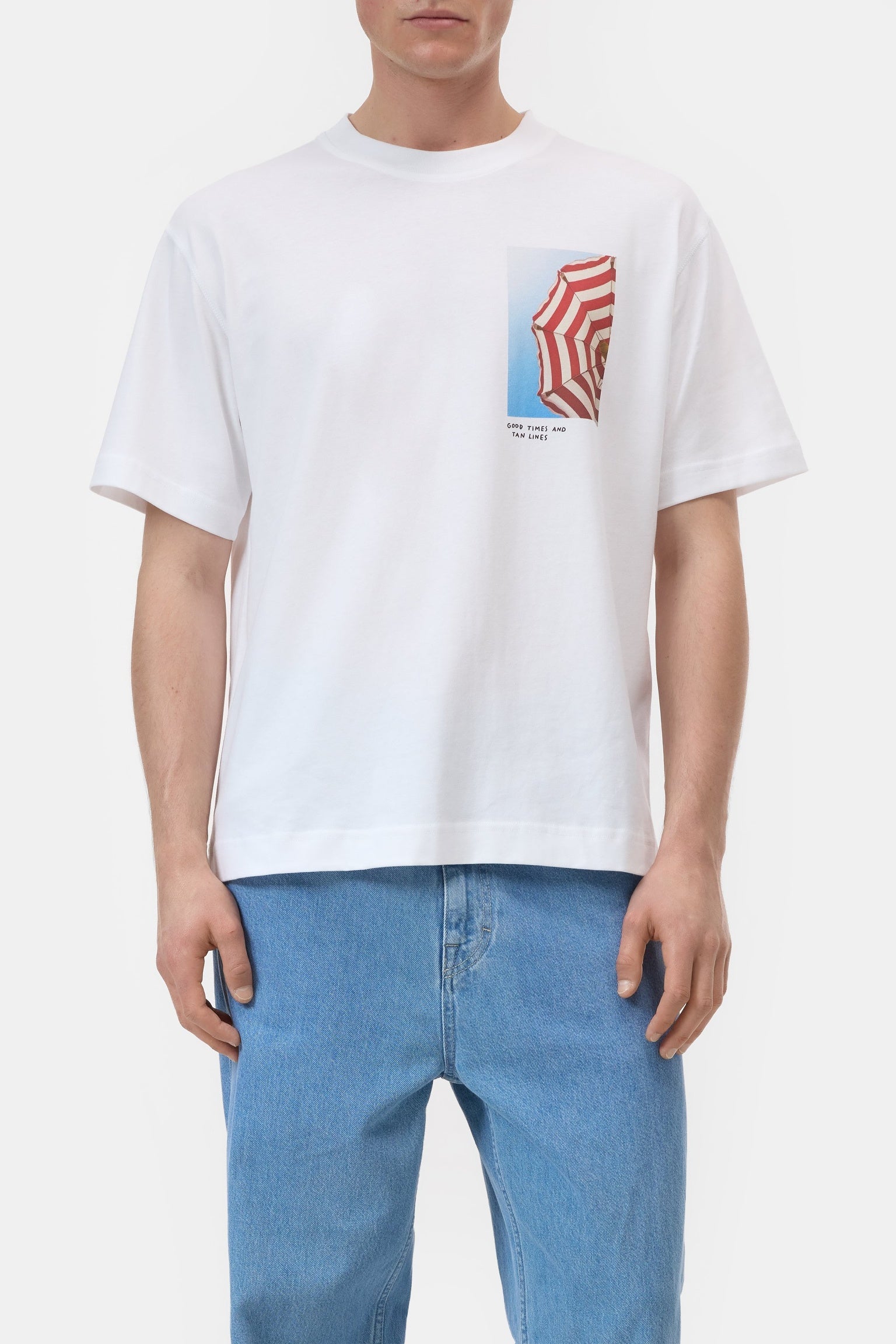 CLOSED Printed T-shirt made of organic cotton white - Vista 2