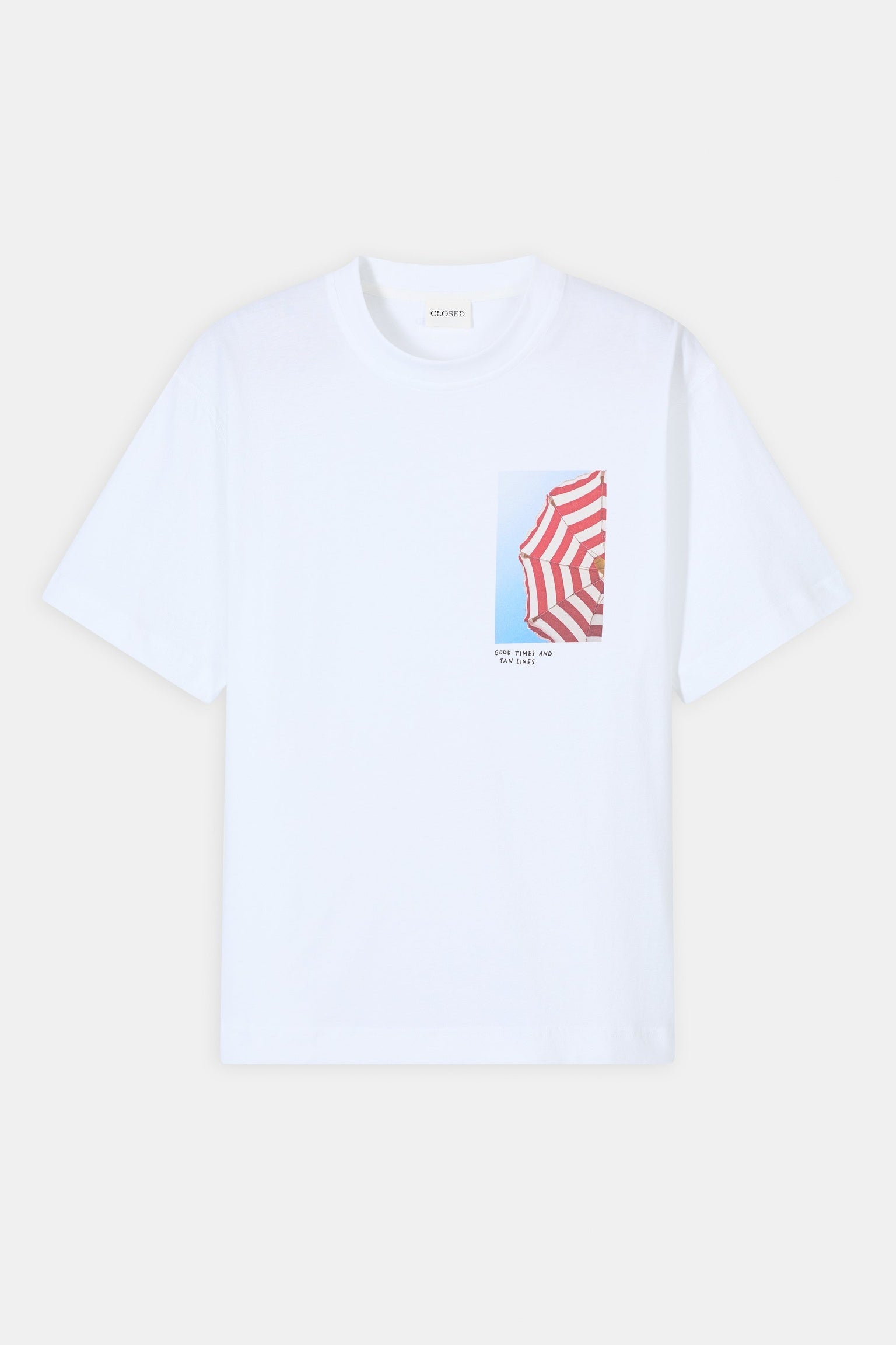 CLOSED Printed T-shirt made of organic cotton white