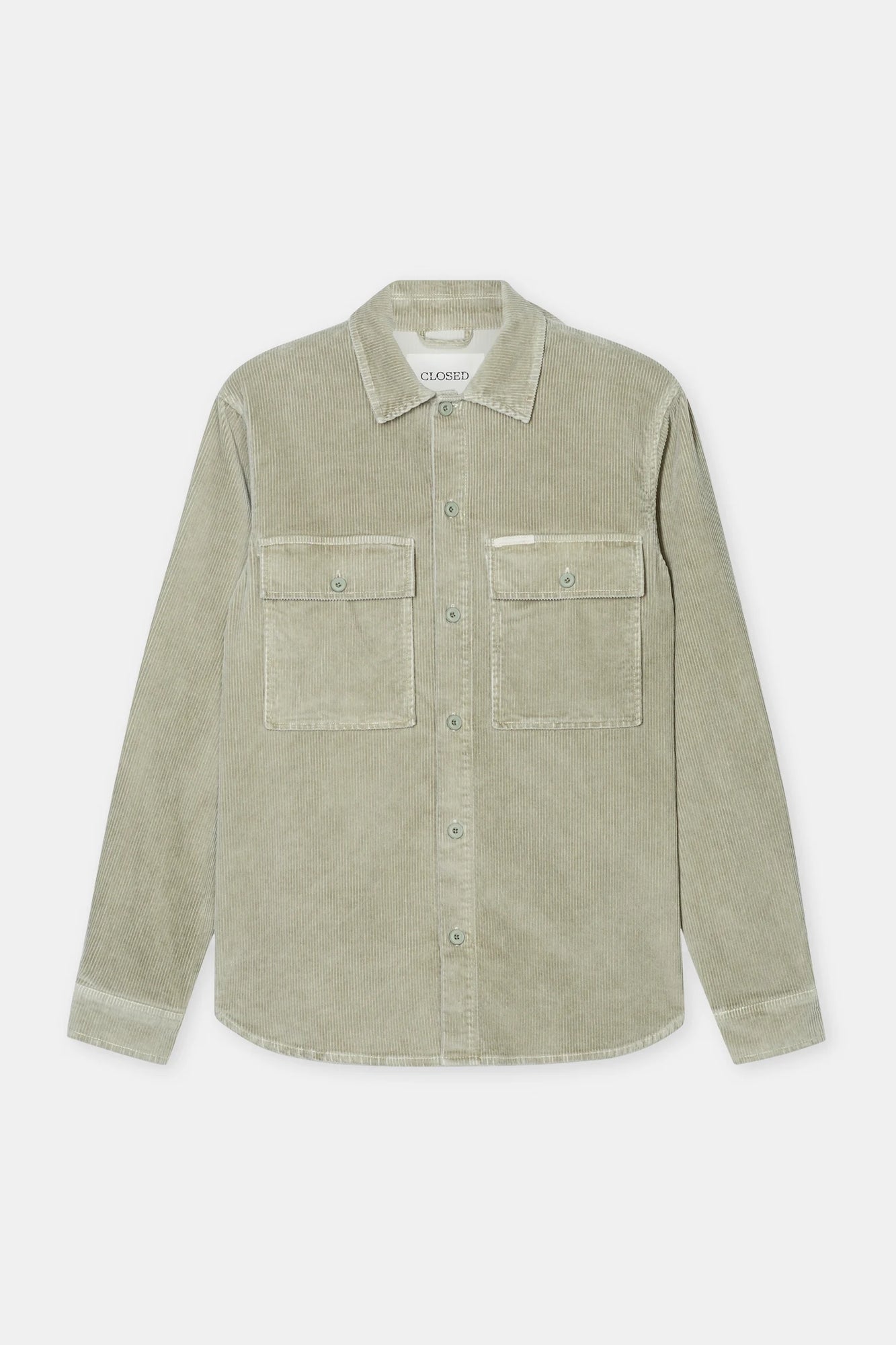 Corduroy Utility Shirt Light Green