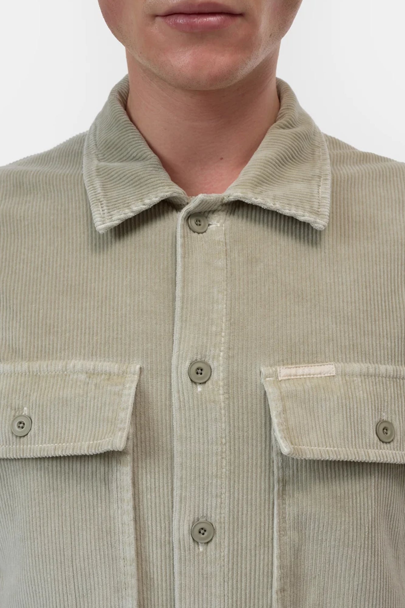Corduroy Utility Shirt Light Green