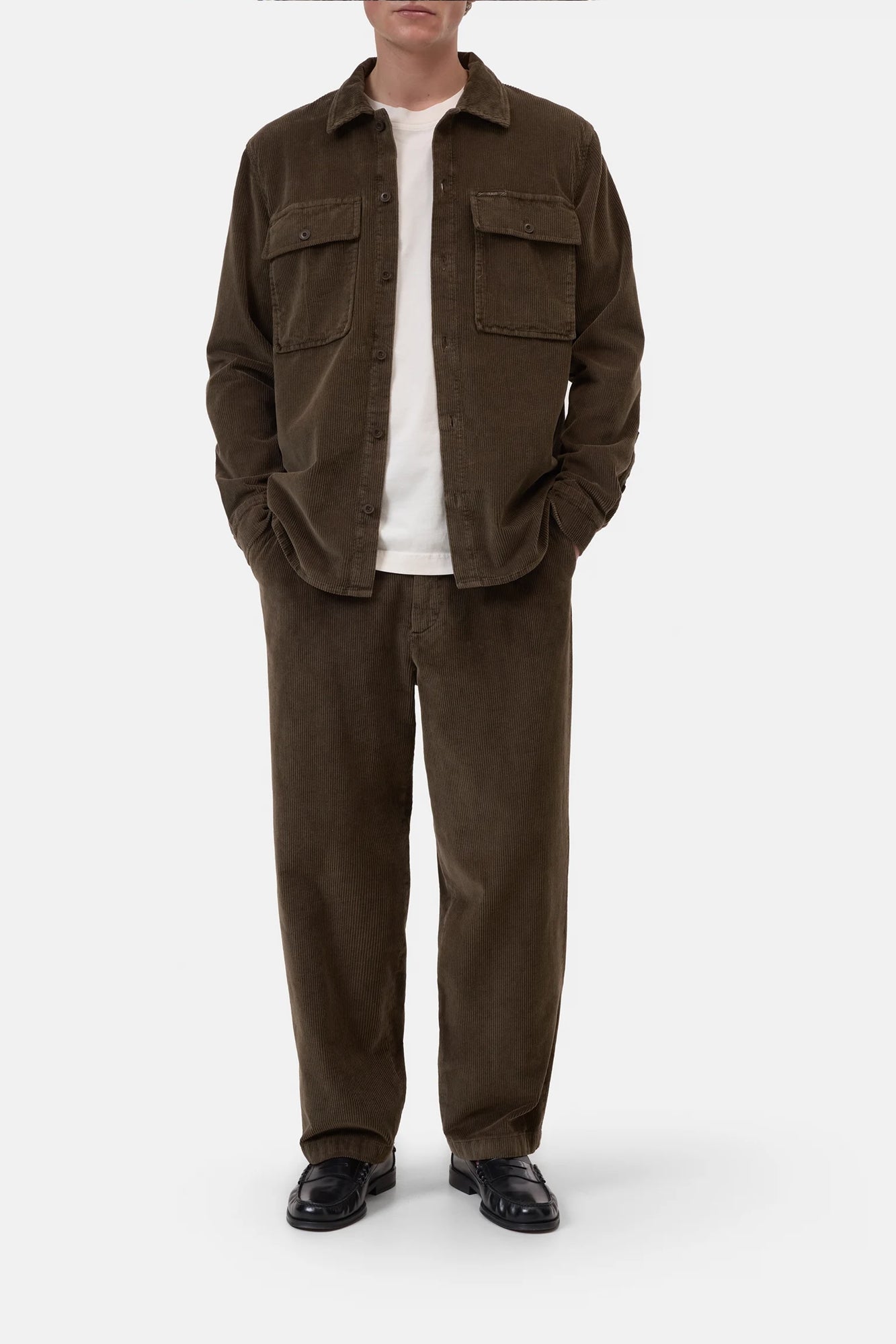 Corduroy Utility Shirt Dark Green