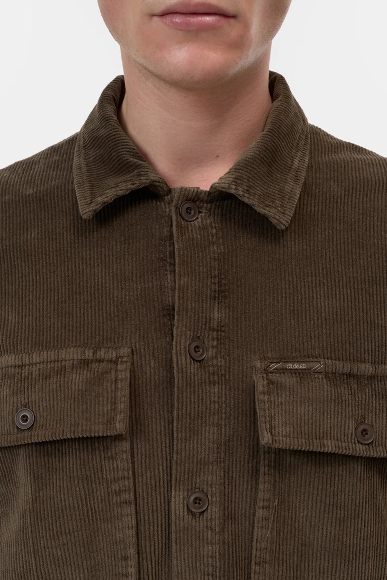 Corduroy Utility Shirt Dark Green