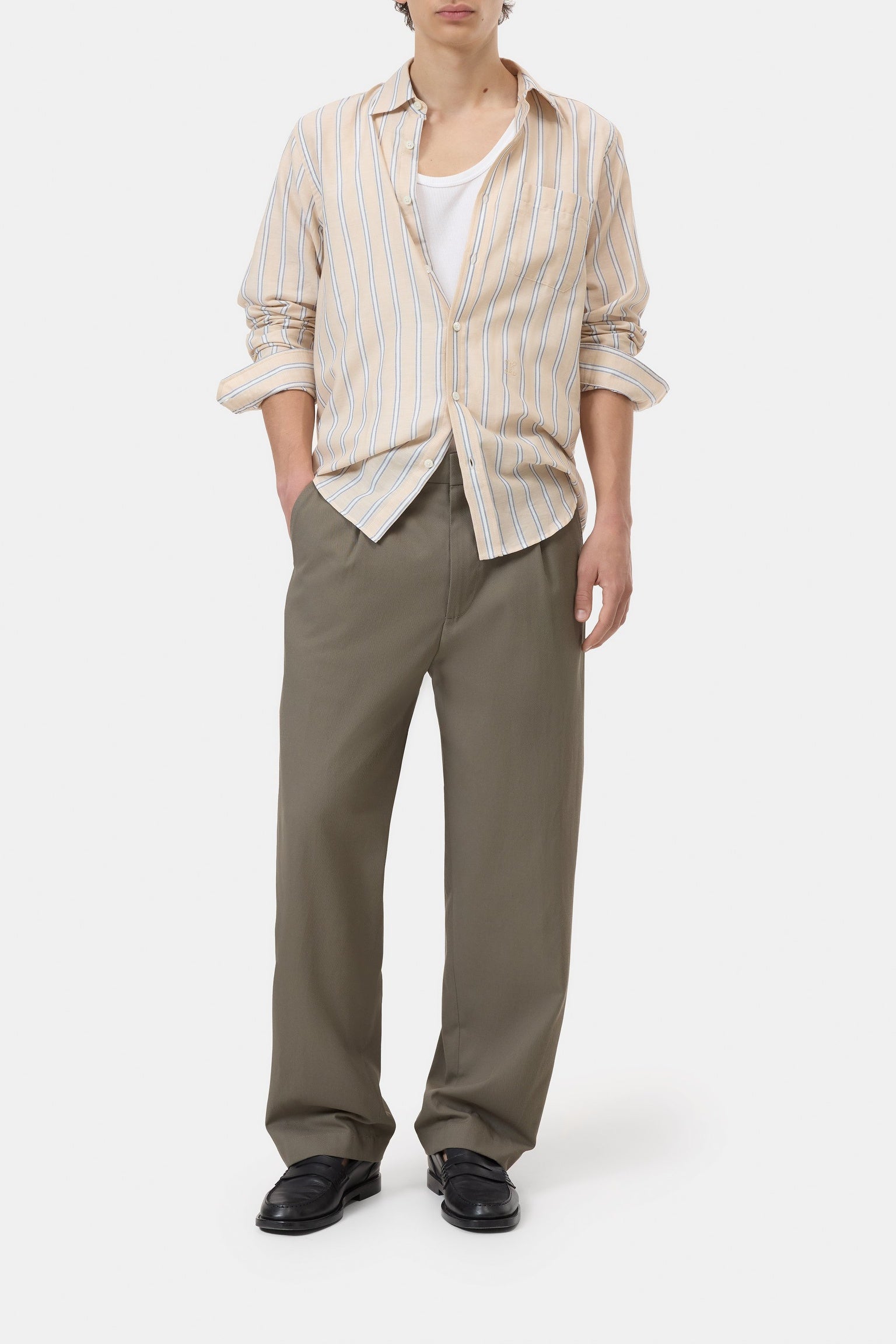 CLOSED Relaxed Pants - Blomberg Straight Smokey grey - Vista 1