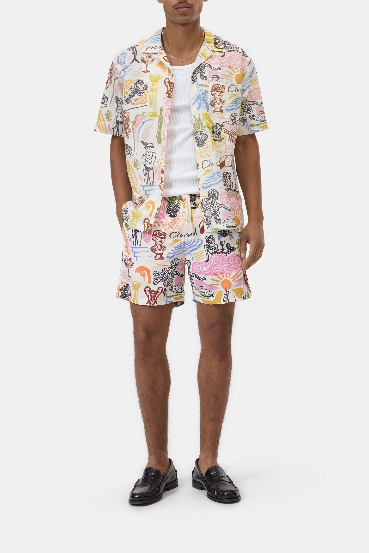 CLOSED Resort shirt with graphic print Multi colour - Vista 1
