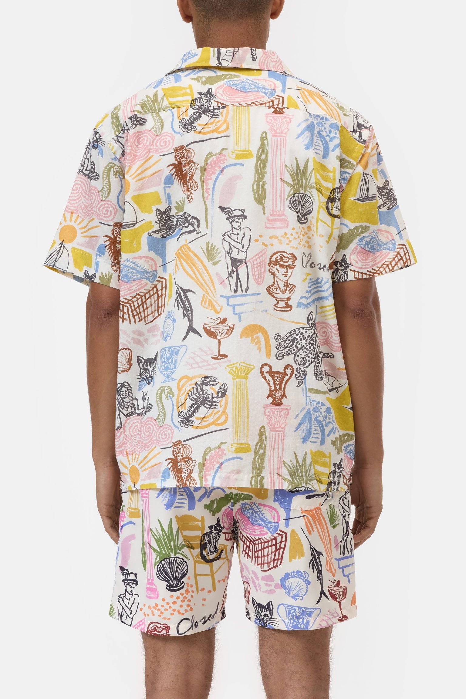 CLOSED Resort shirt with graphic print Multi colour - Vista 3