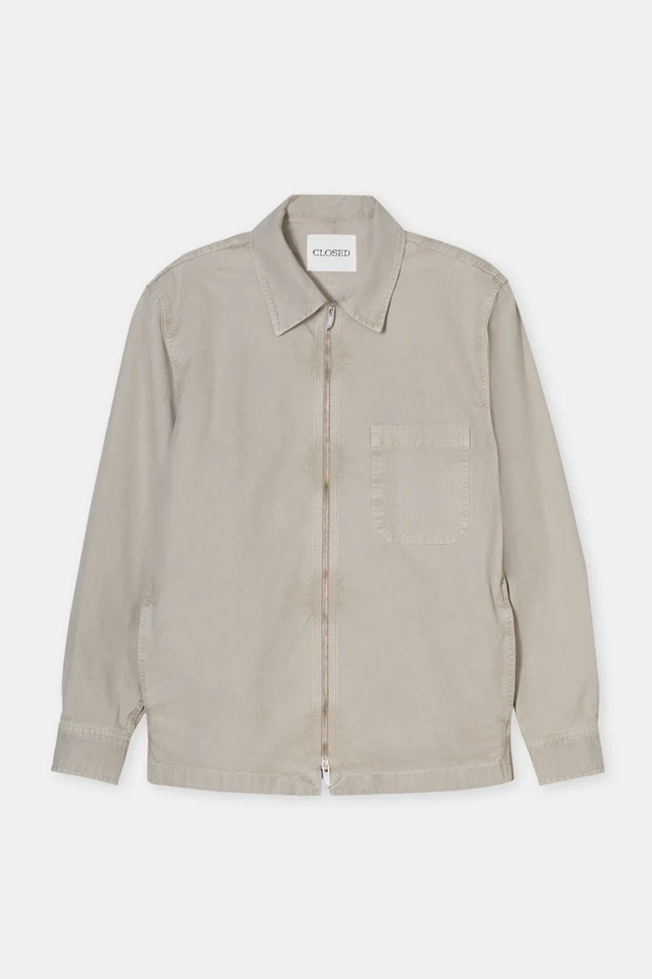Shirt with zipper