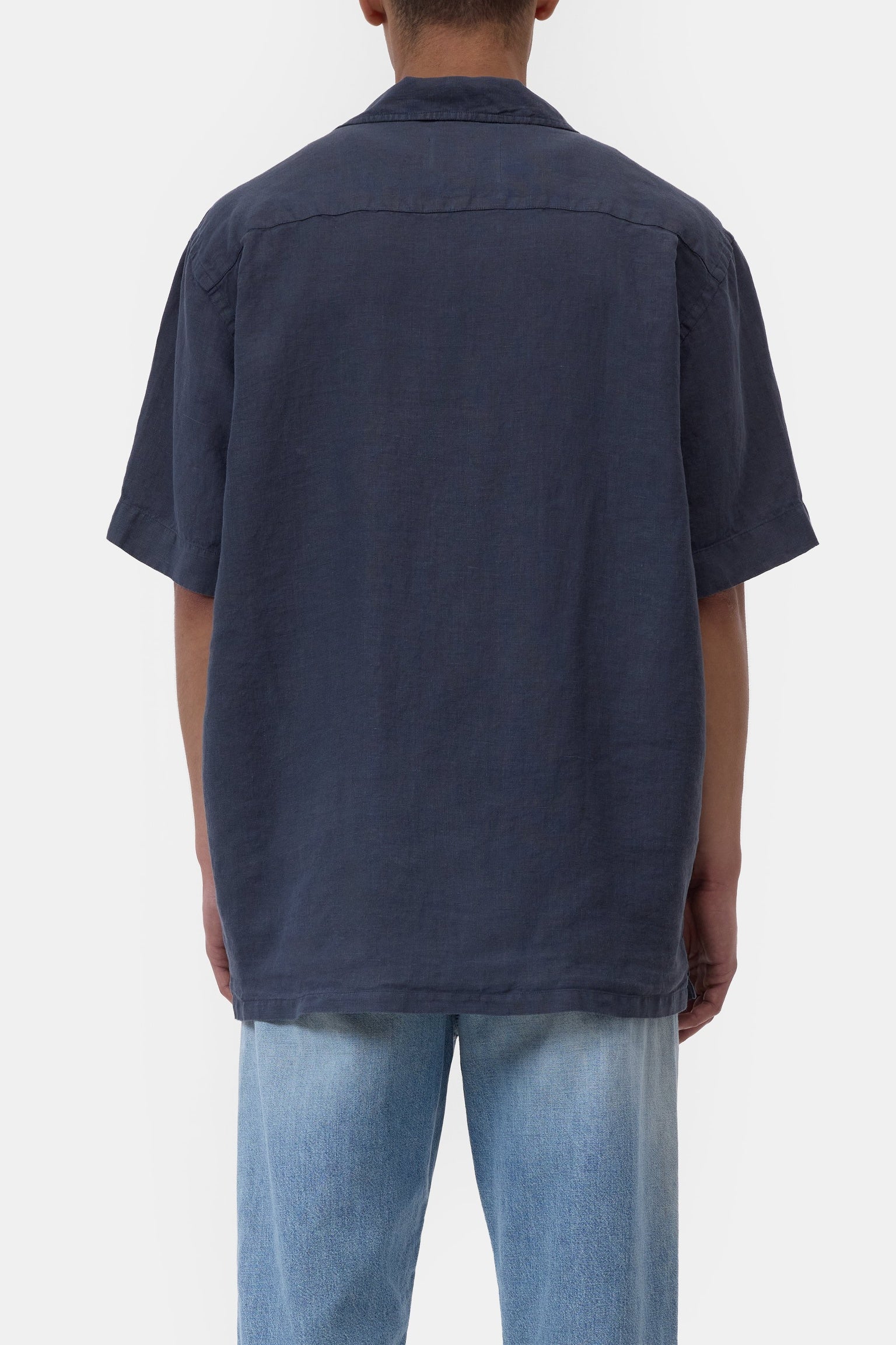 CLOSED Short-sleeve shirt made of linen Magma black - Vista 3