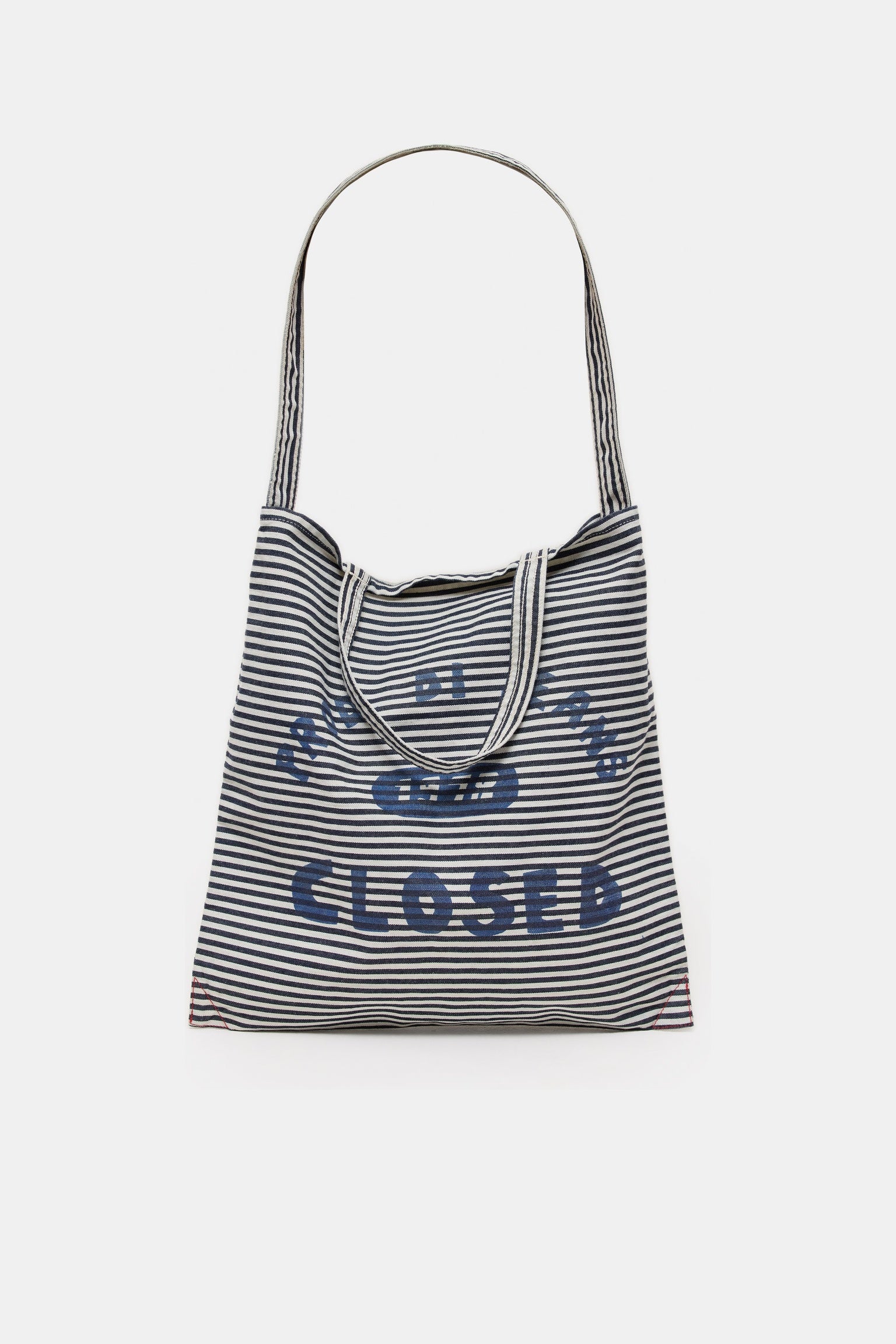 CLOSED Striped denim tote bag light blue - Vista 1