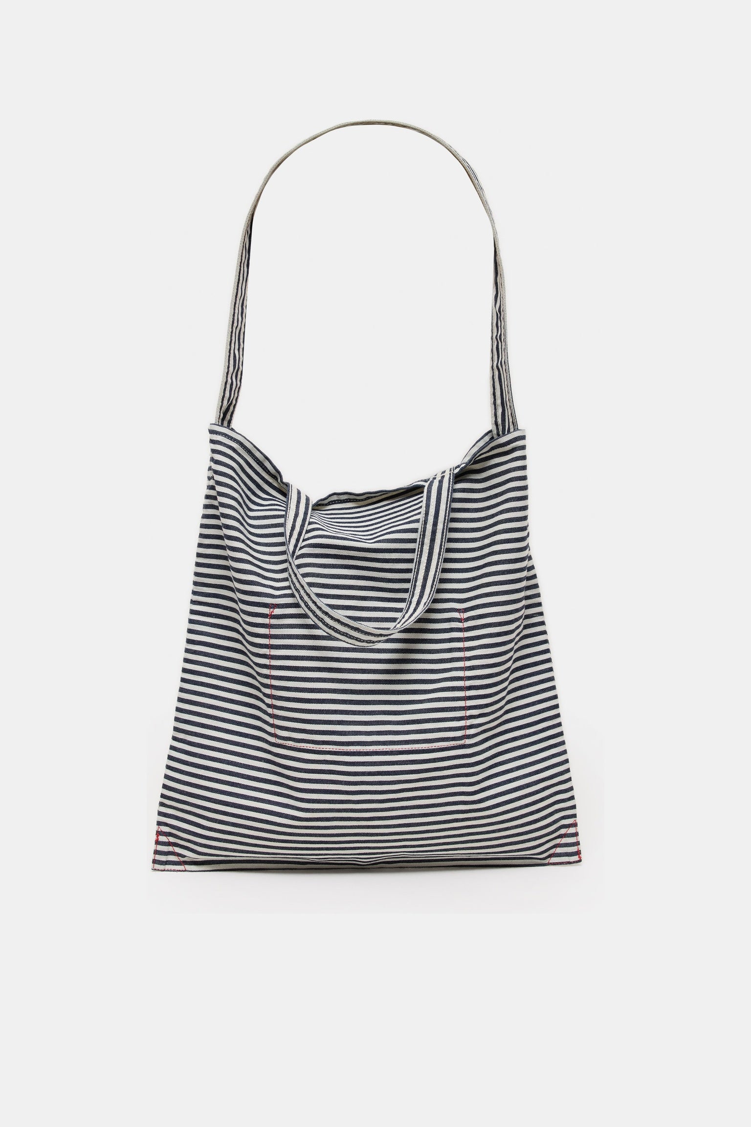 CLOSED Striped denim tote bag light blue - Vista 3