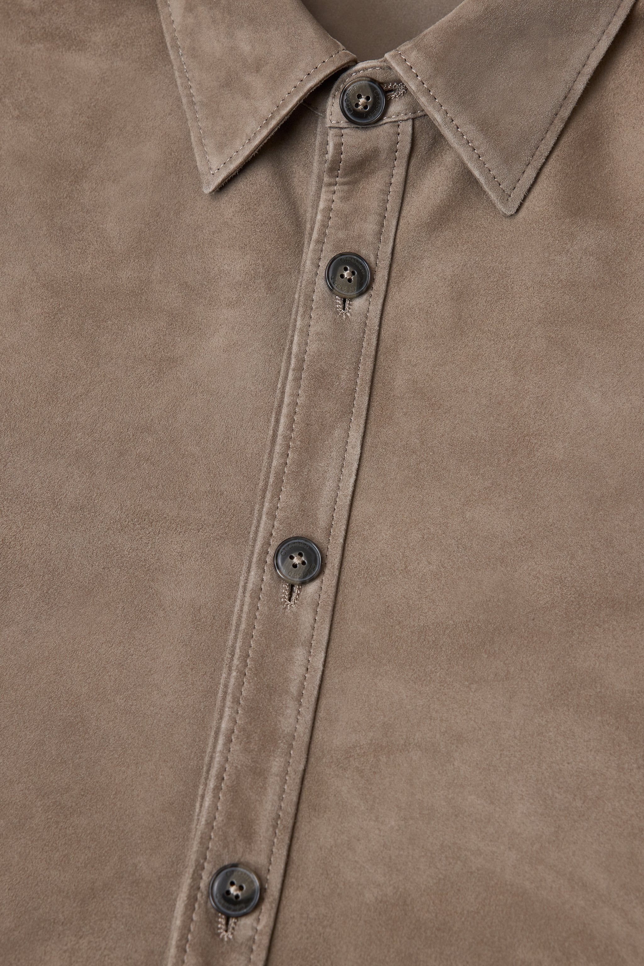 CLOSED Suede shirt Smokey grey